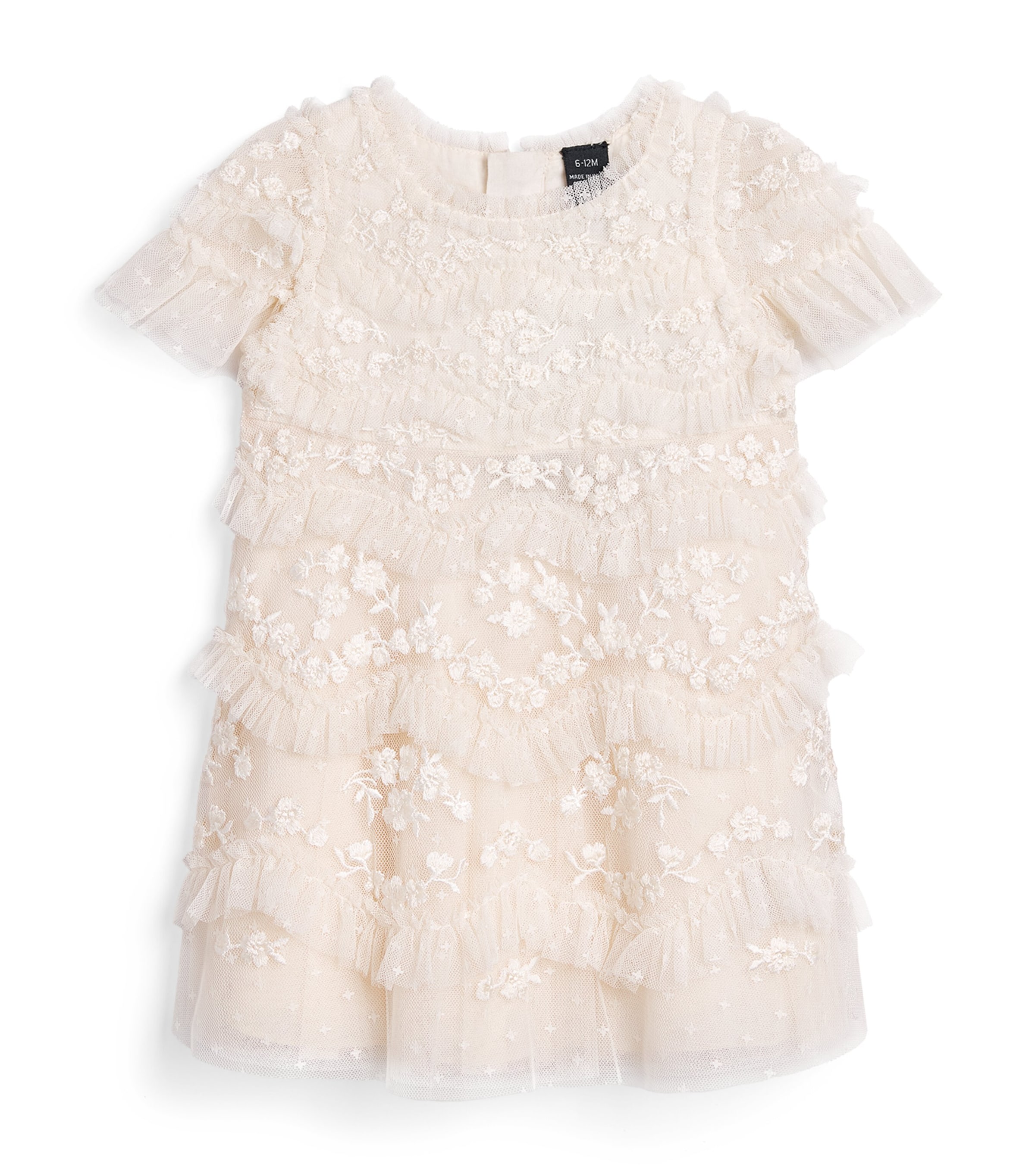 Needle & Thread Daisy Wave Dress (3-24 Months) Cream