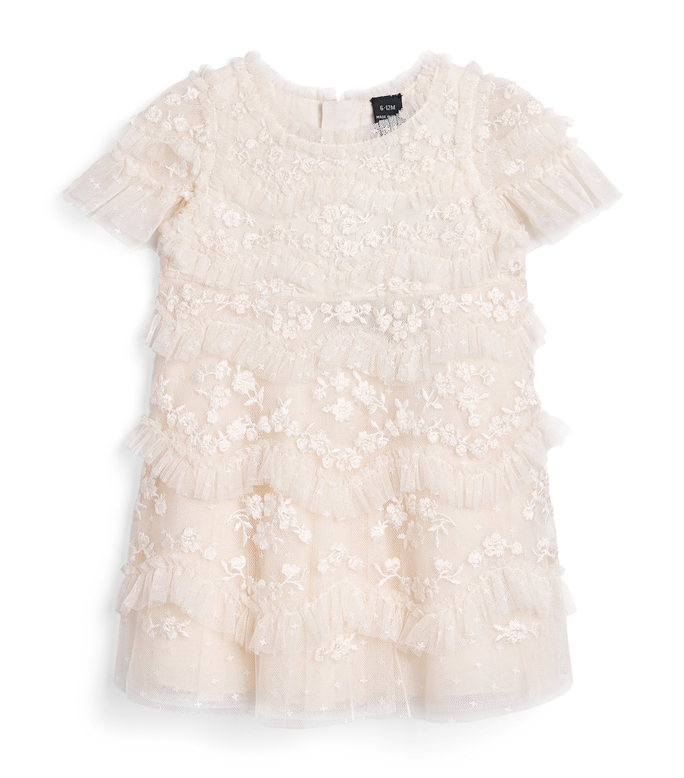 Needle & Thread Daisy Wave Dress (3-24 Months) Cream