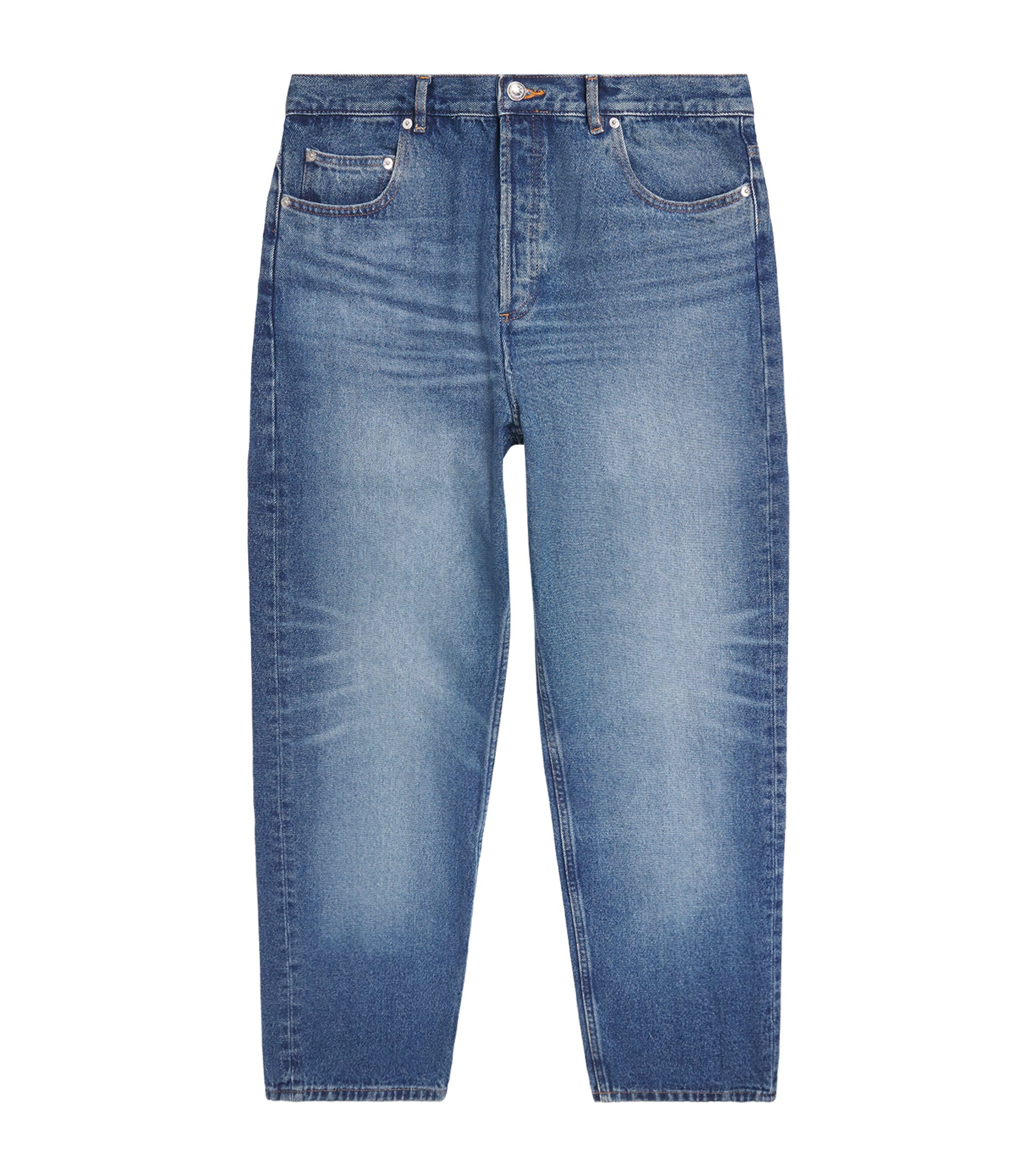 A.P.C. Mens Fairfax Wide-Leg Jeans Ial Washed Indigo
