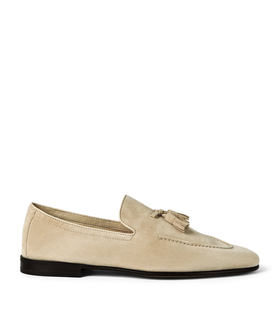 Suede Tassel Loafers