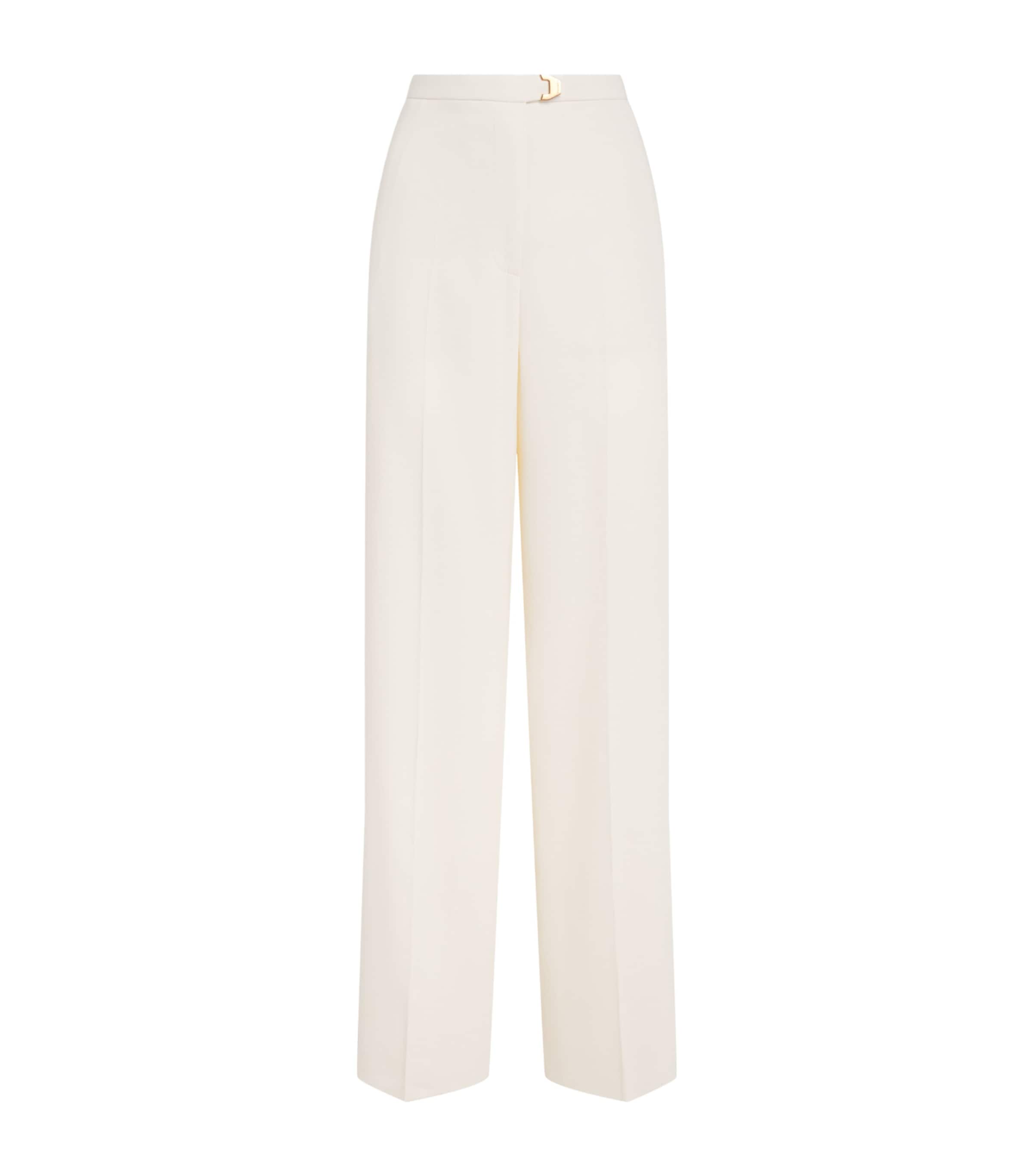 Virgin Wool Amanda Wide-Leg Trousers