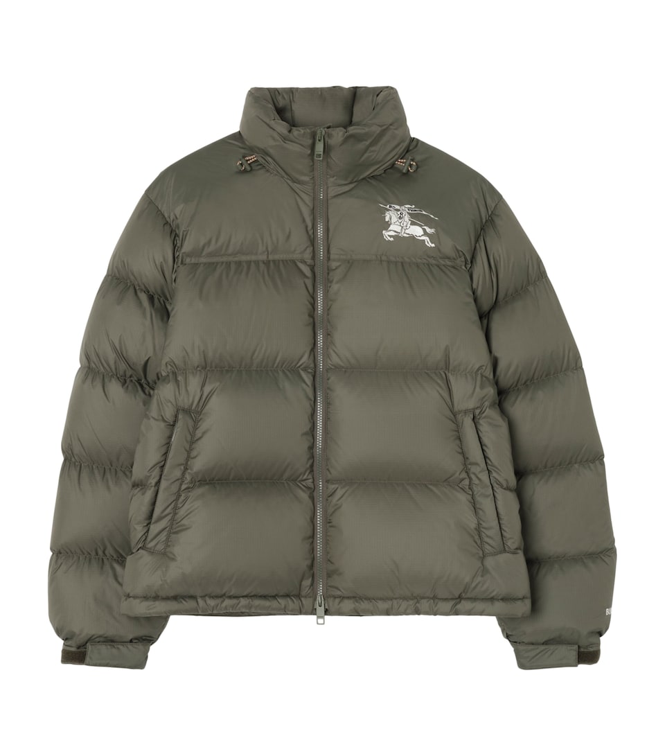Burberry Mens Down EKD Puffer Jacket Dark Sage Green