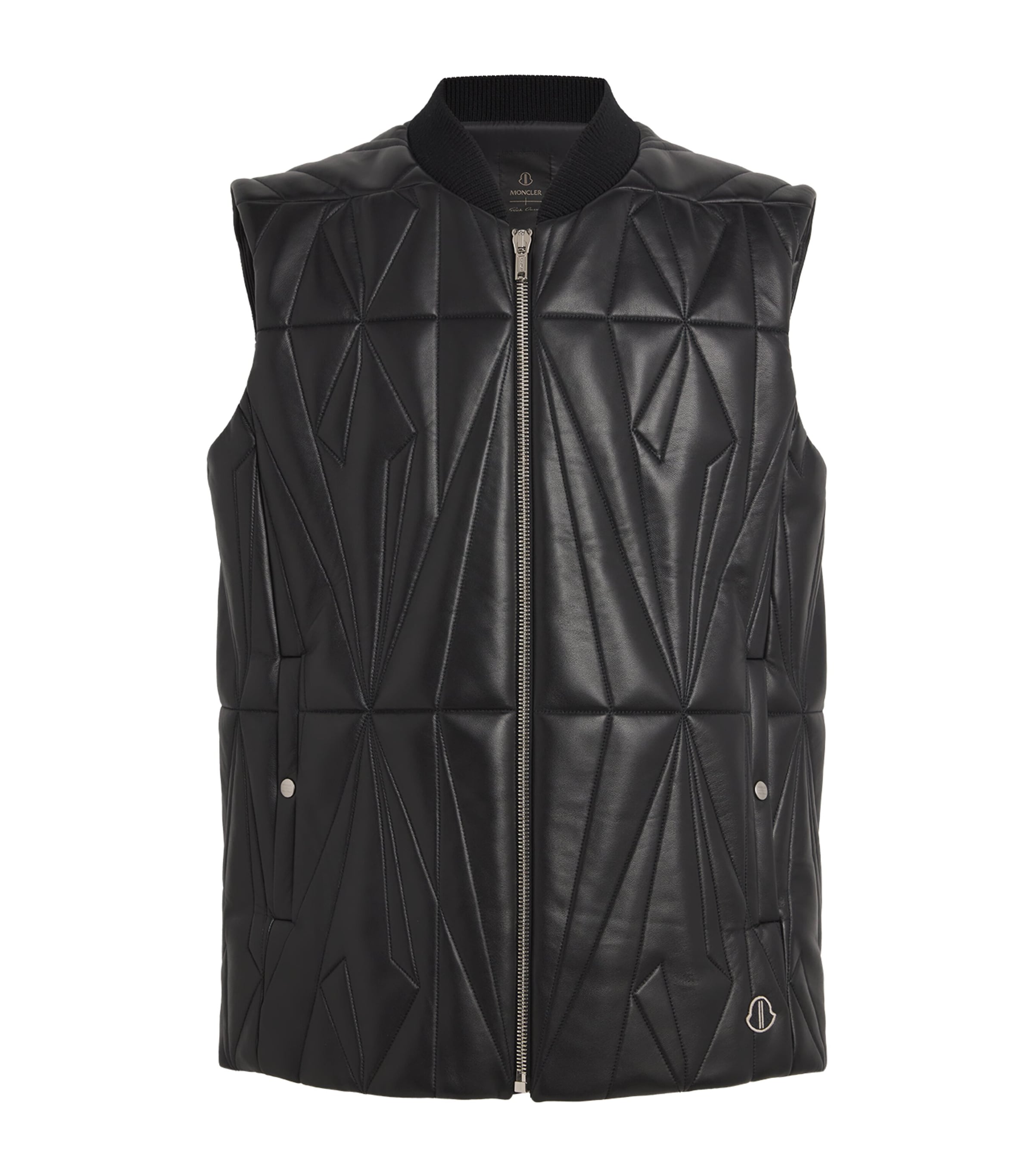 x Moncler Lambskin Geocamo Gilet