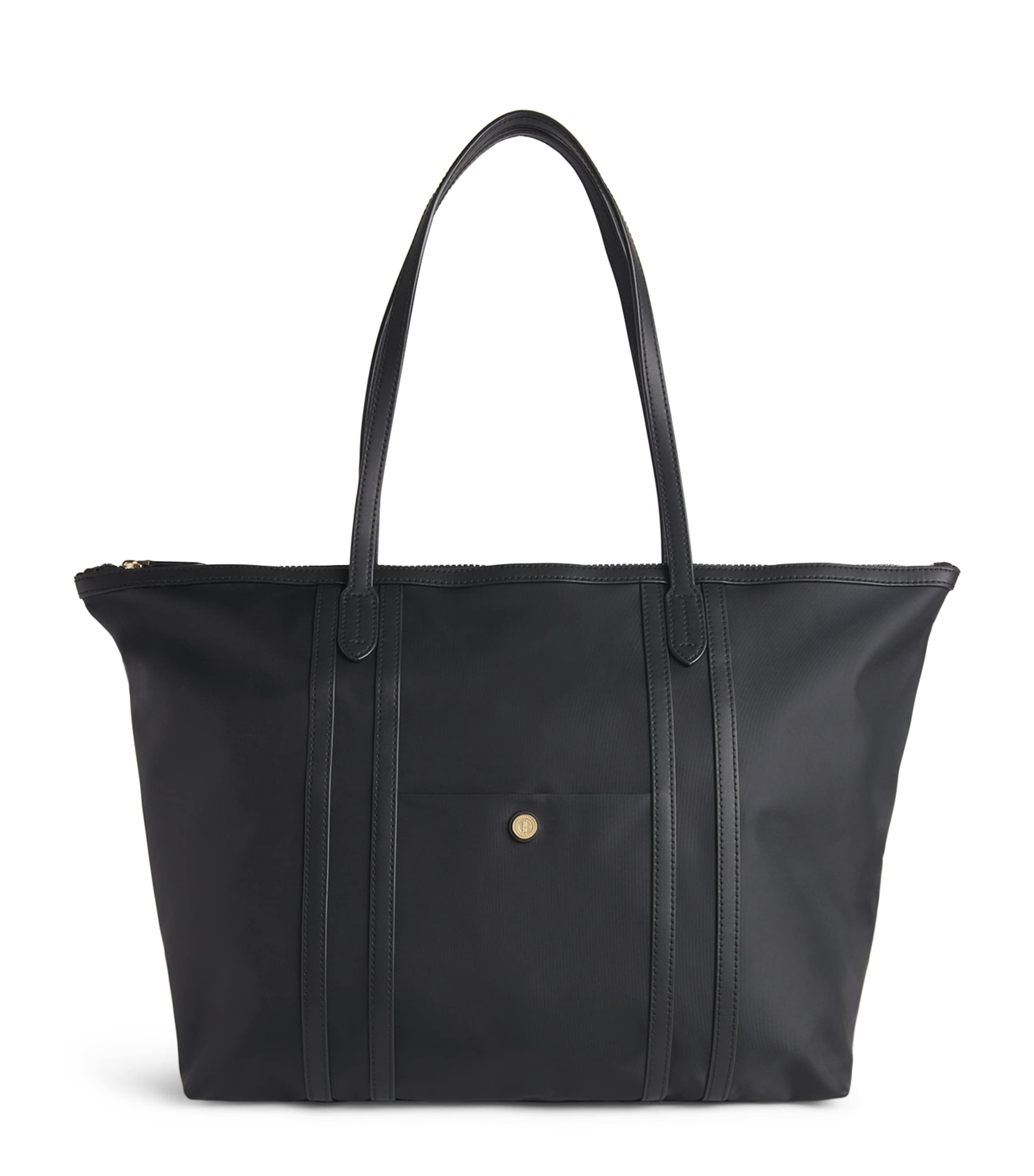 Harrods Nylon Jetsetter Tote Bag Black