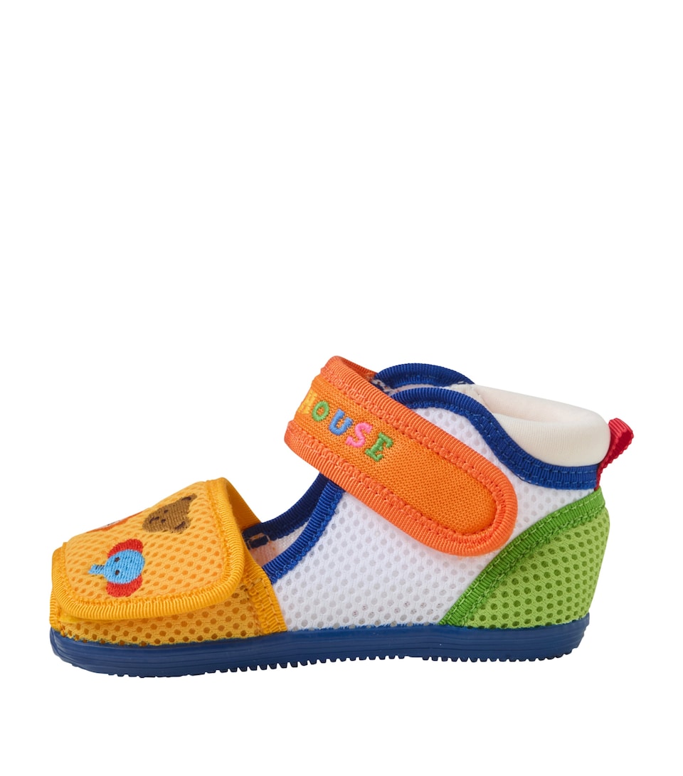 Miki House Mesh Embroidered Shoes