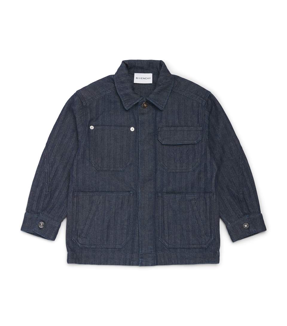 Givenchy Kids Logo Denim Shirt (4-12+ Years) Denim