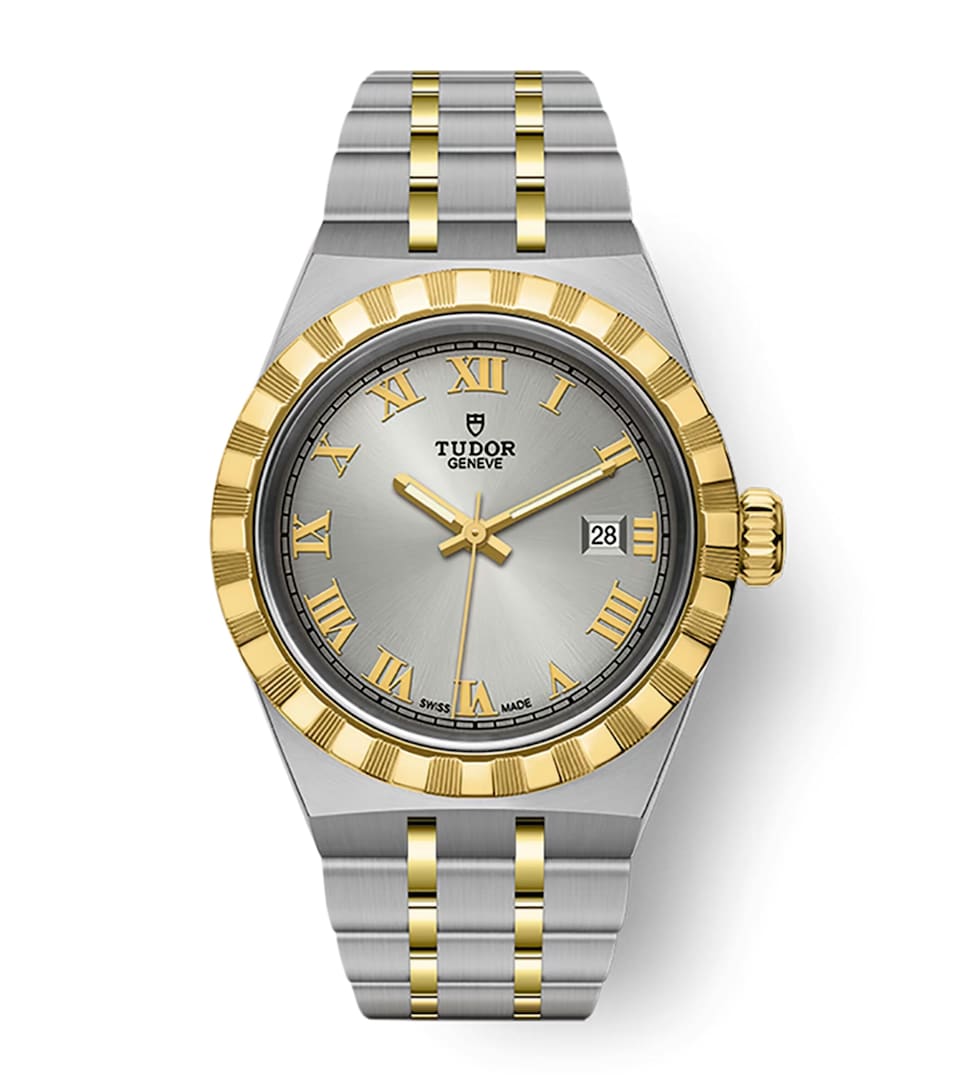Royal Stainless Steel and Yellow Gold Watch 28mm