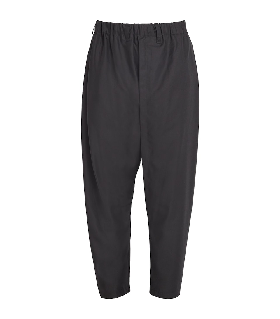 IM MEN Mens Swing Tapered Trousers Black