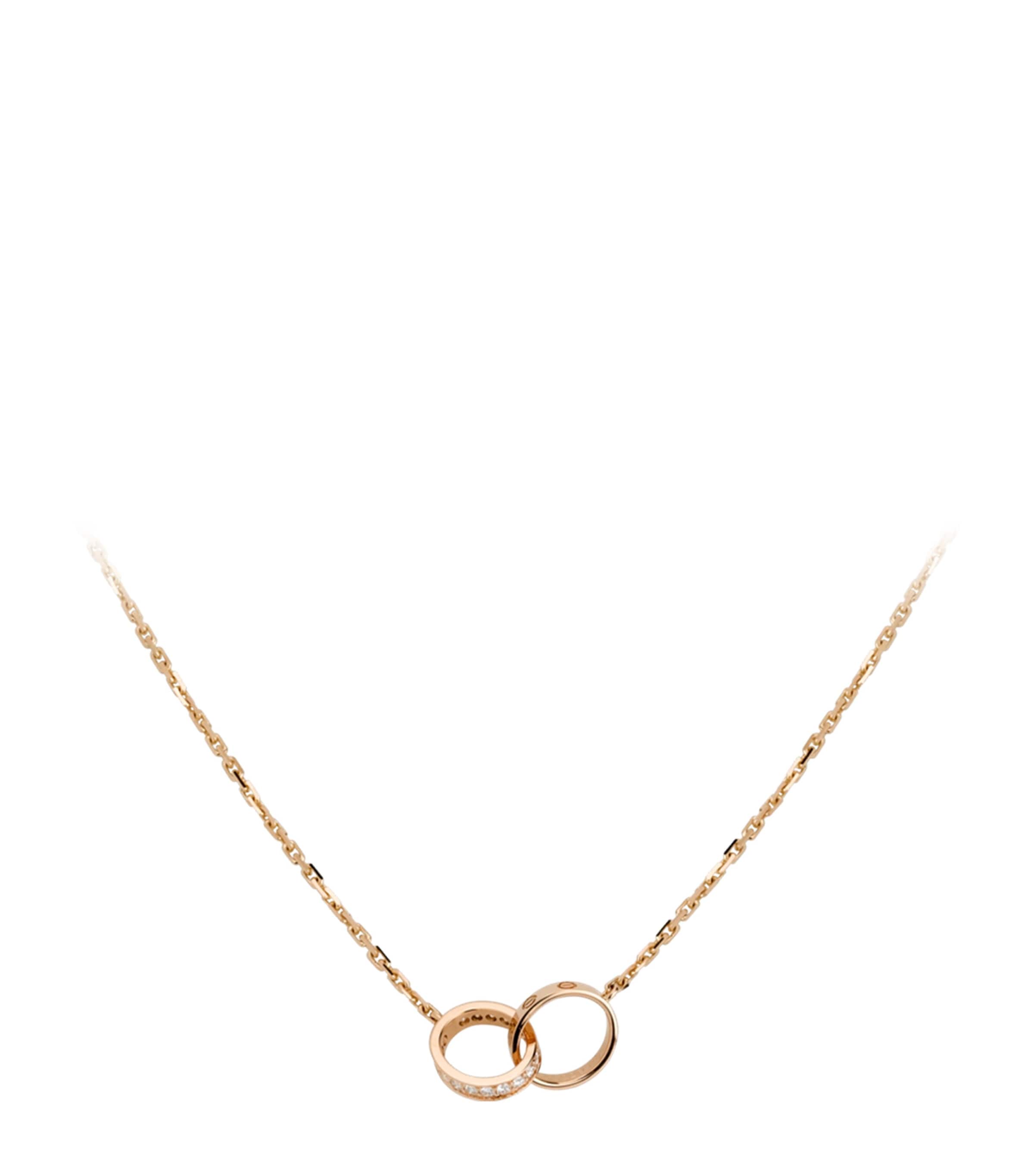 Cartier Rose Gold and Diamond LOVE Necklace Rose Gold