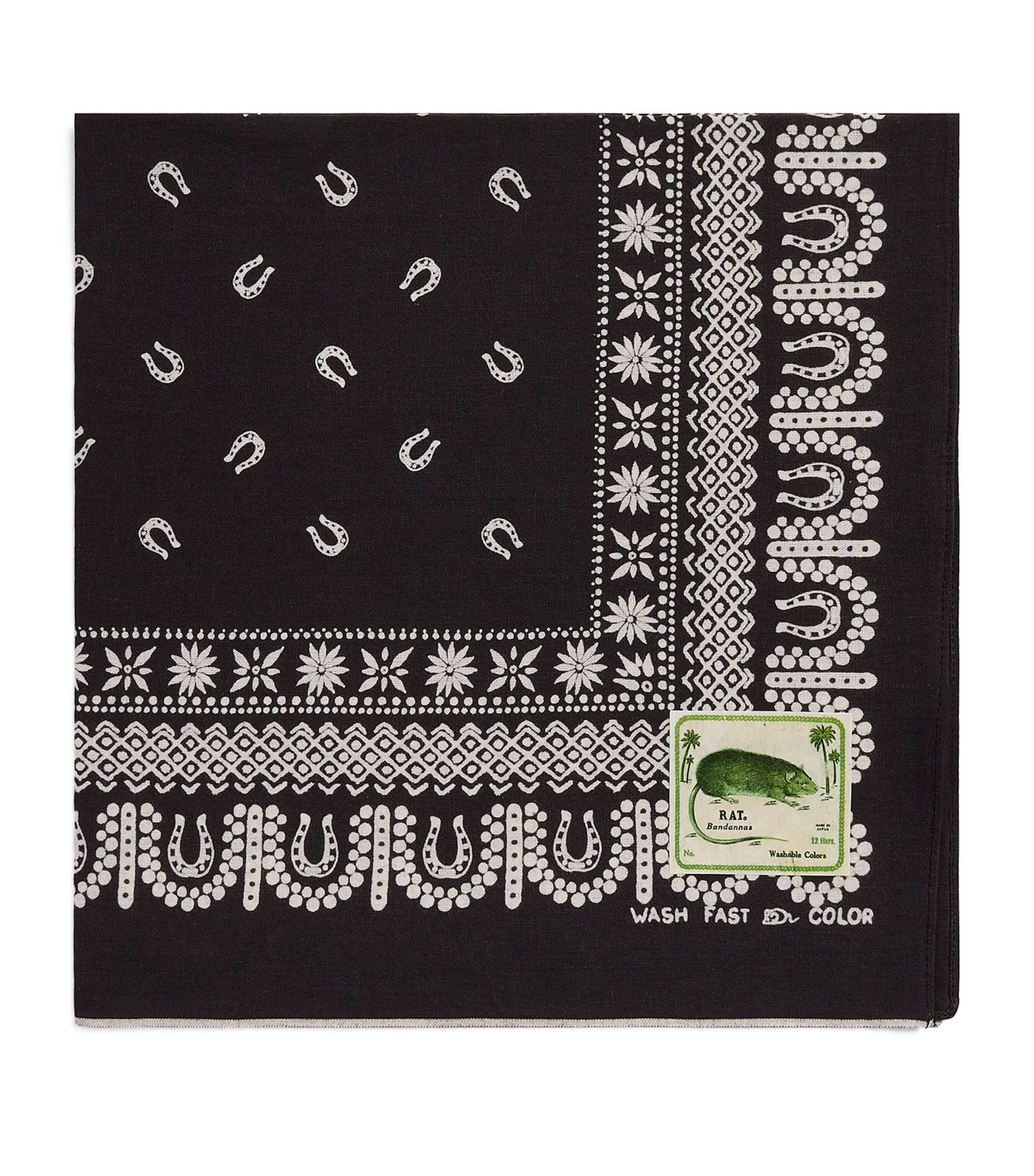 Kapital Horseshoe Bandana Black