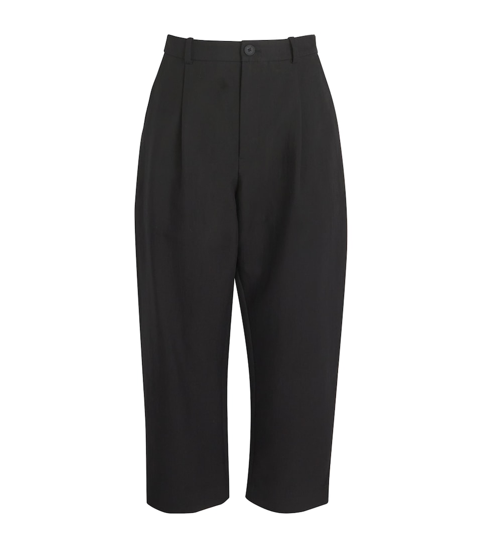 Cotton Pleated Trousers