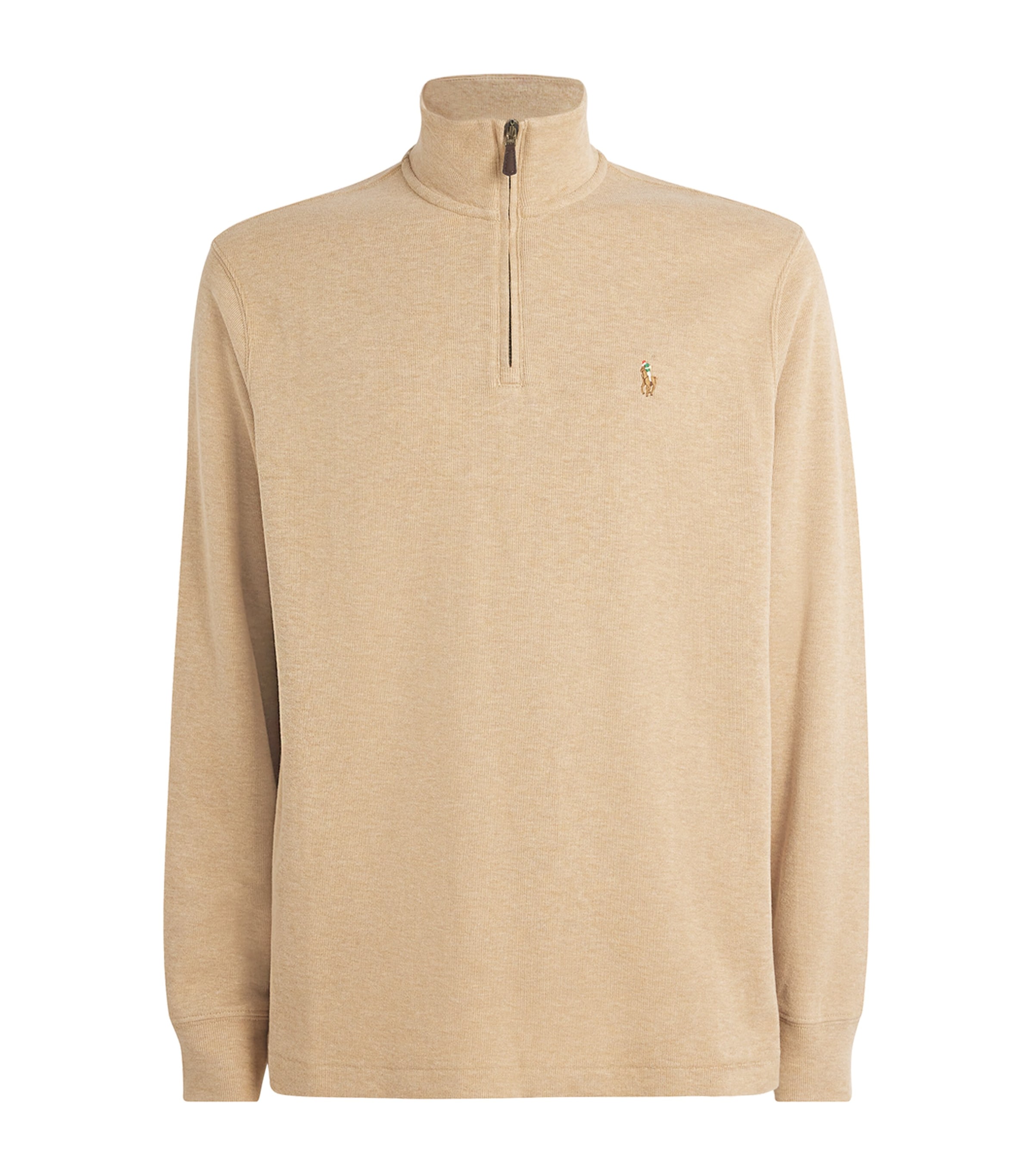 Cotton Logo Quarter-Zip Sweater