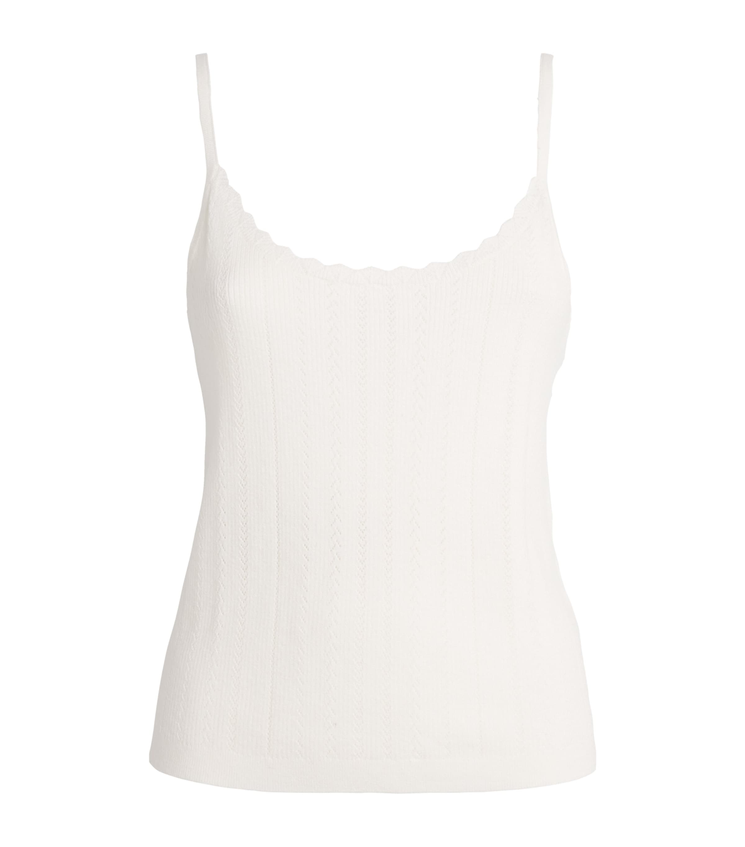 Eberjey Womens Pointelle Tank Top Ivory