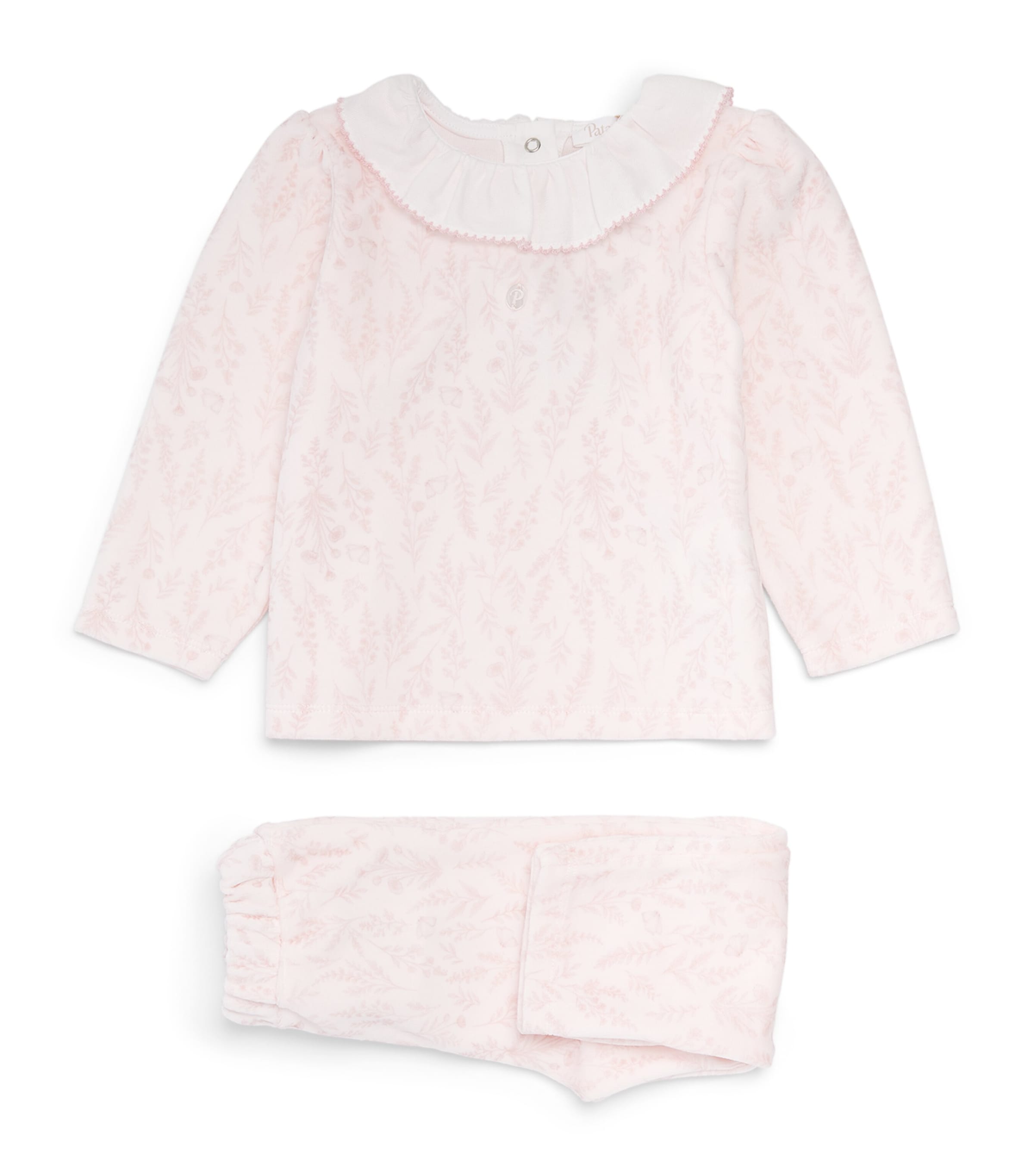 Patachou Botanical Print Pyjama Set (0-24 Months) Pnk Flrl Print