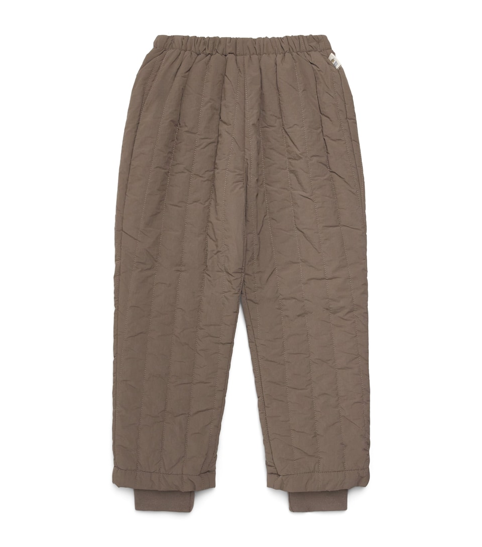KONGES SLOJD Quilted Juno Sweatpants (18 Months-10 Years) Walnut