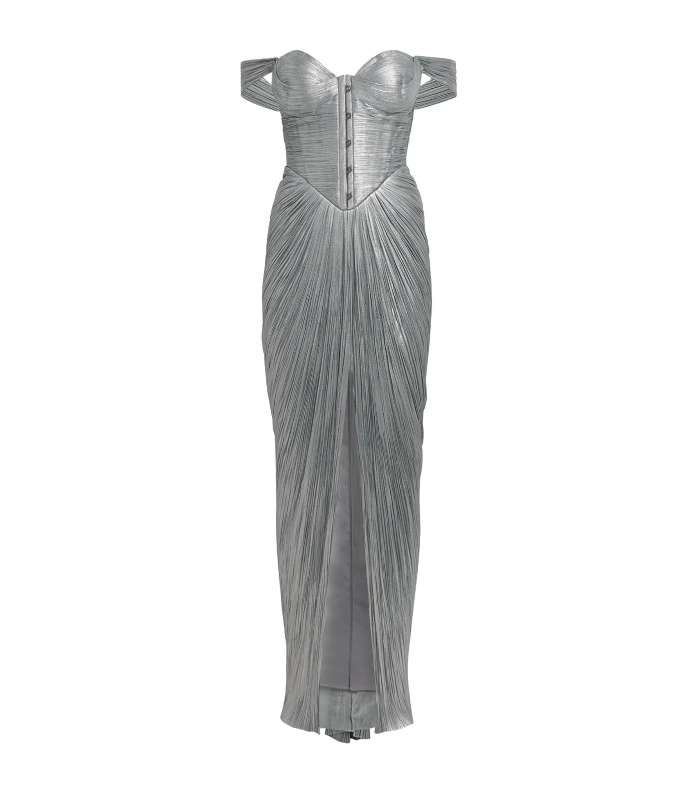 Silk Pleated Susie Gown