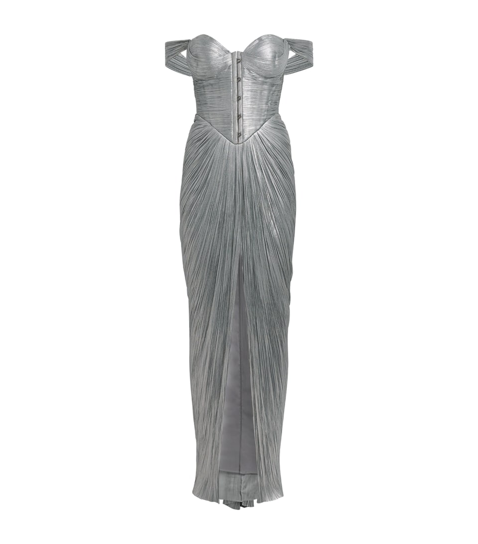 Silk Pleated Susie Gown