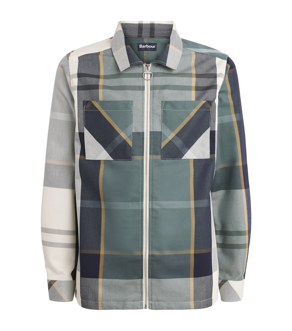 Barbour Mens Tartan Ettrick Shacket Meadow Brook Tartan