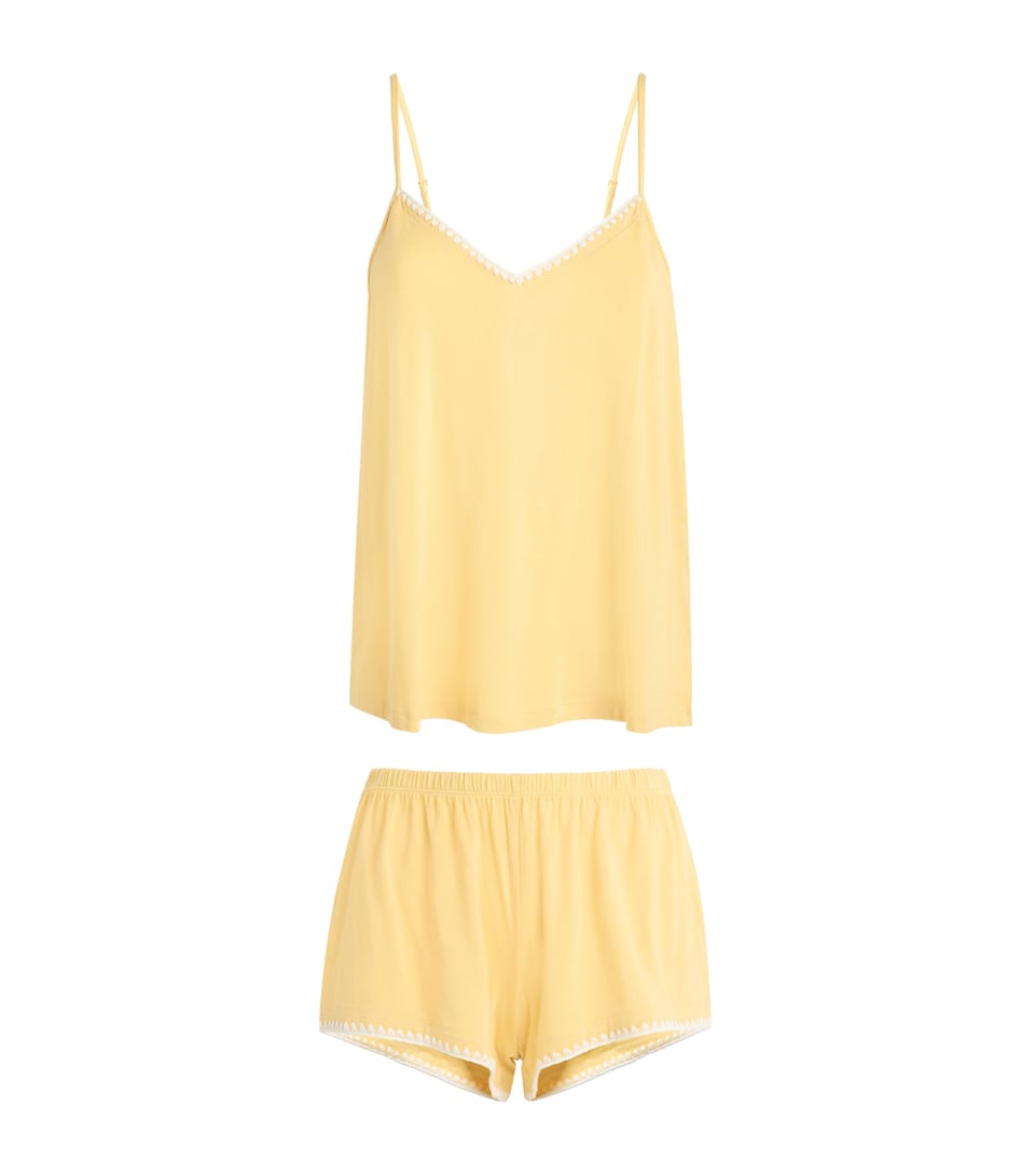 Eberjey Womens Frida Short Pyjama Set Sbiv Sunbeam/iv