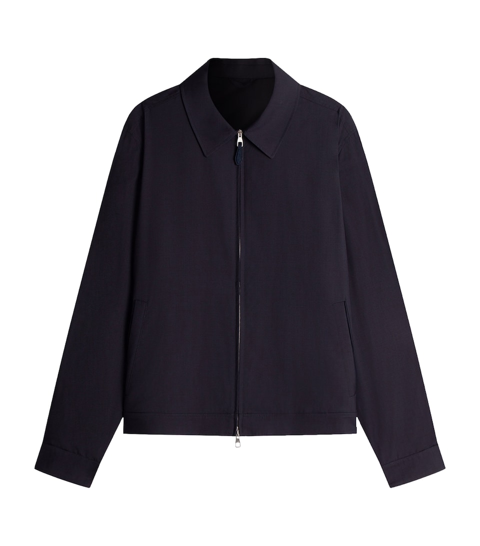 Wool-Silk Shirt Jacket