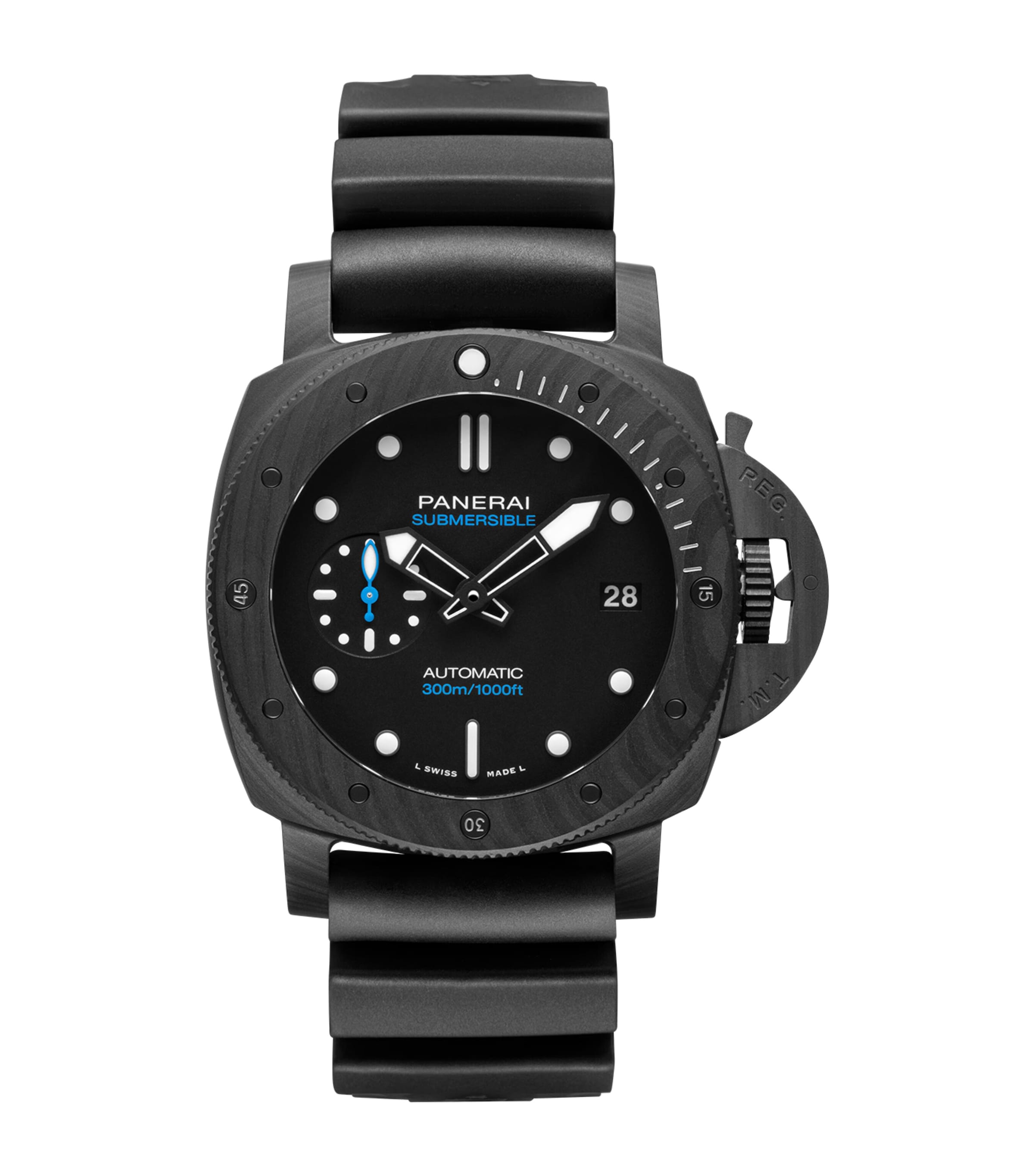 Panerai Carbotech Submersible Watch 44mm Black