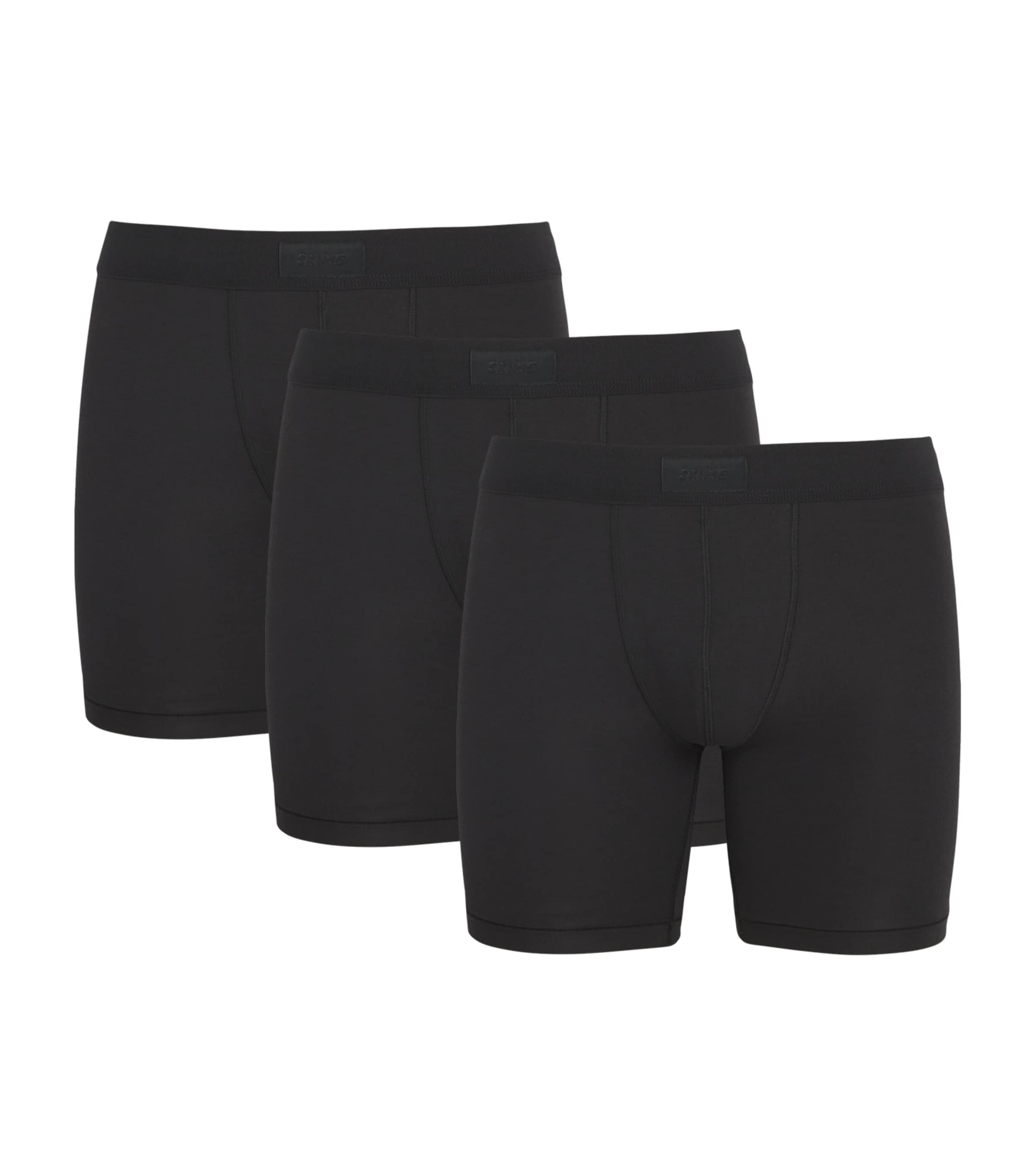 Skims Mens Logo Band Boxer Briefs (Pack of 3) Onyx