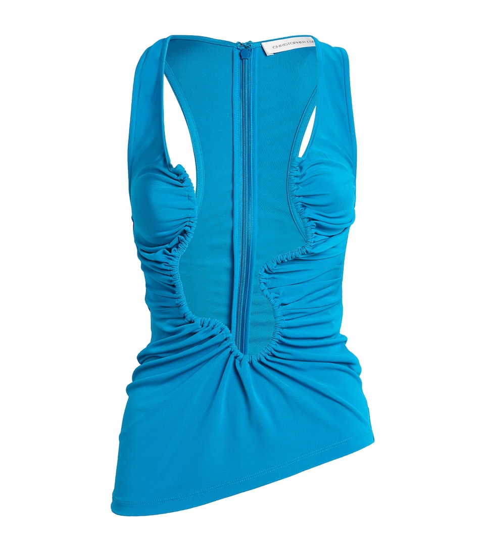 Ruched Cut-Out Wave Top