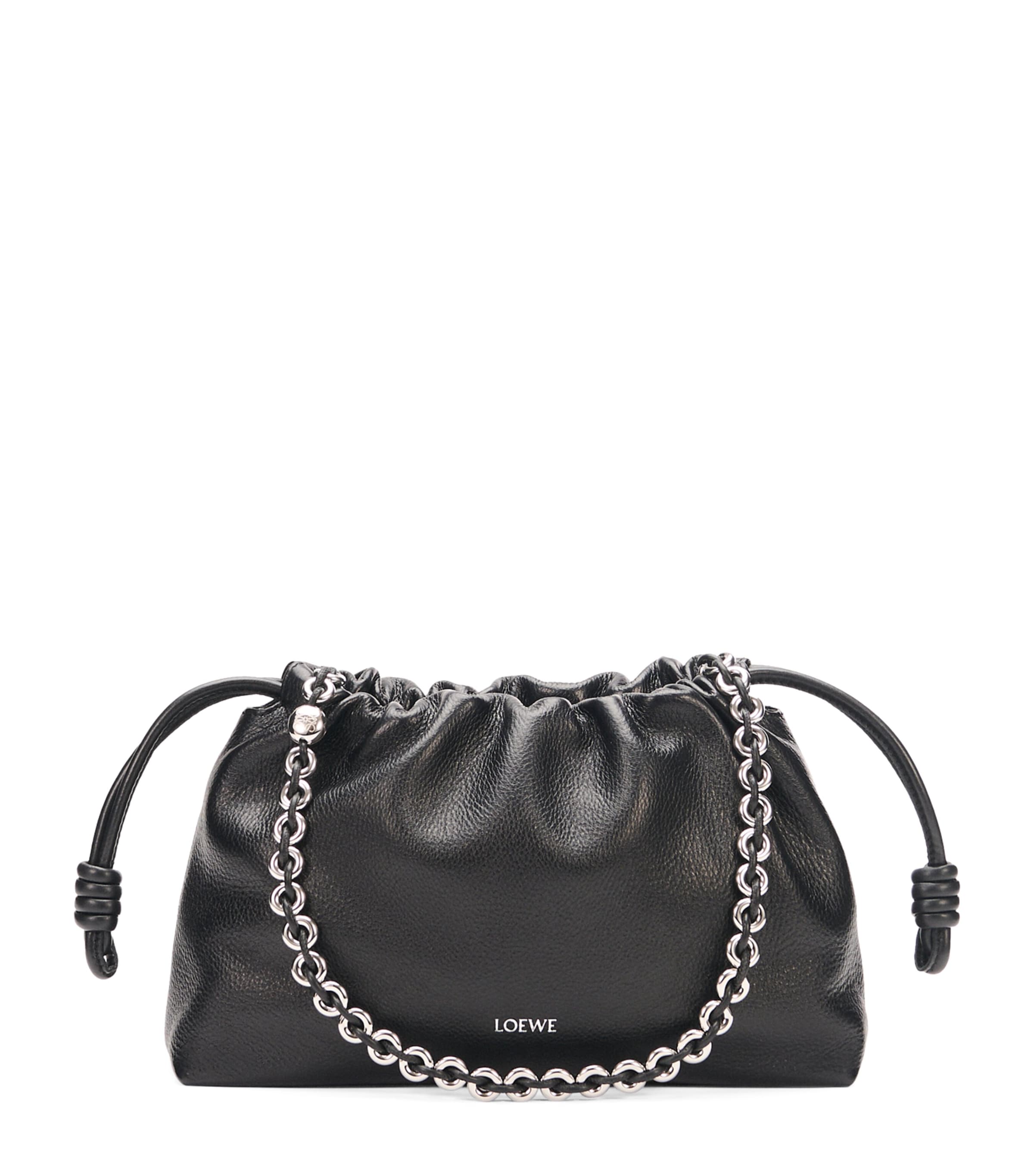 ショルダーバッグ・ポシェット Loewe Medium Flamenco Purse Bag Medium Flamenco purse in mellow nappa lambskin Black - LOEWE