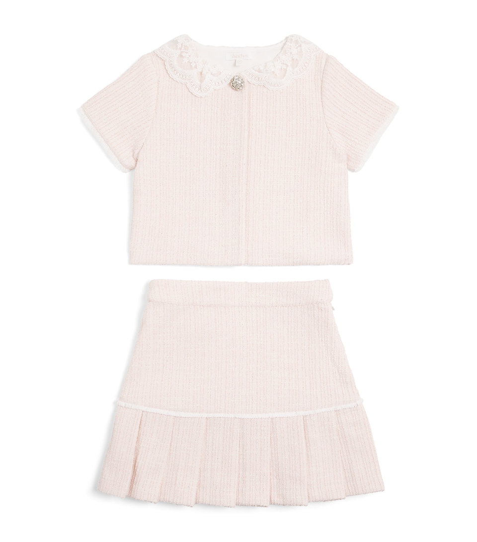 Tweed Top and Skirt Set (3-14Years)