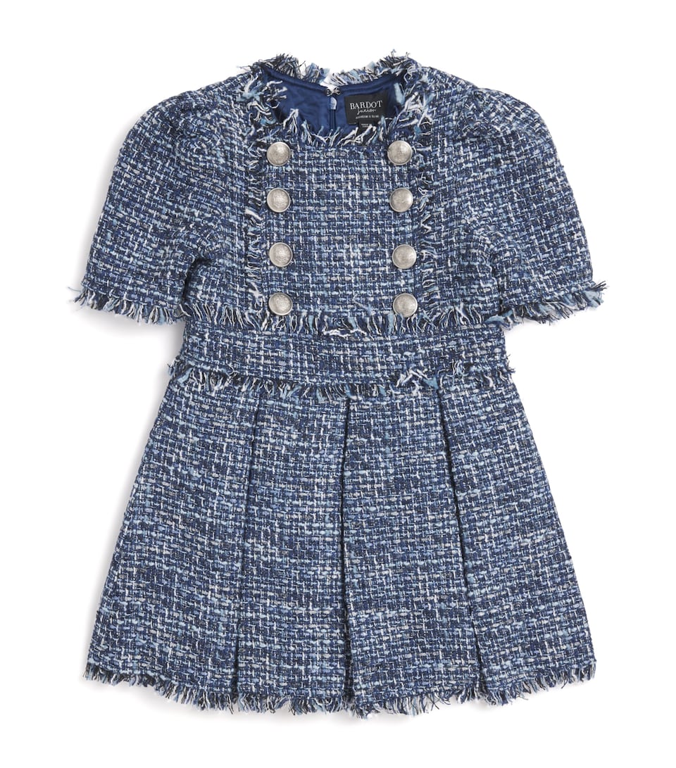 Bouclé Pleated Elle Dress (14 Years)