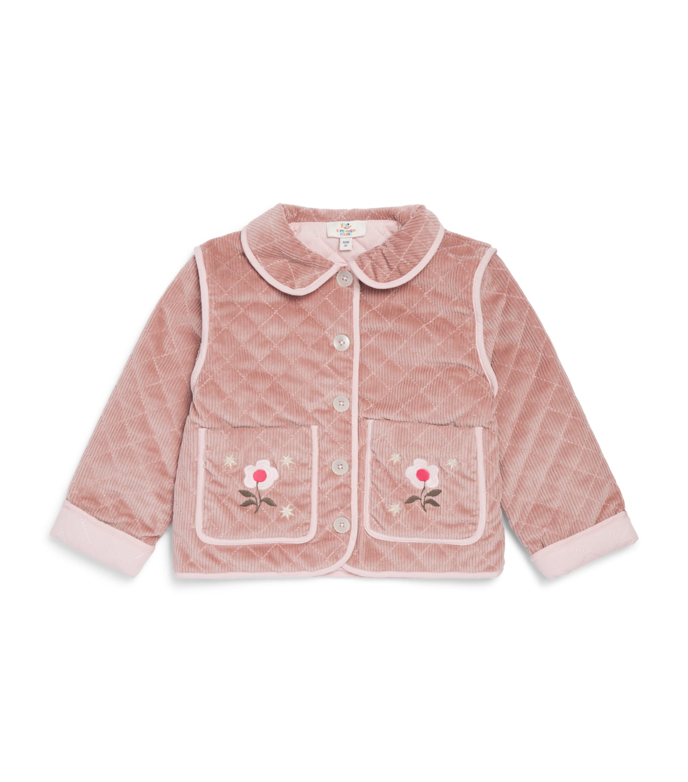 Copenhagen Colors Corduroy Quilted Jacket (24 months – 8 Years) Winter Rose