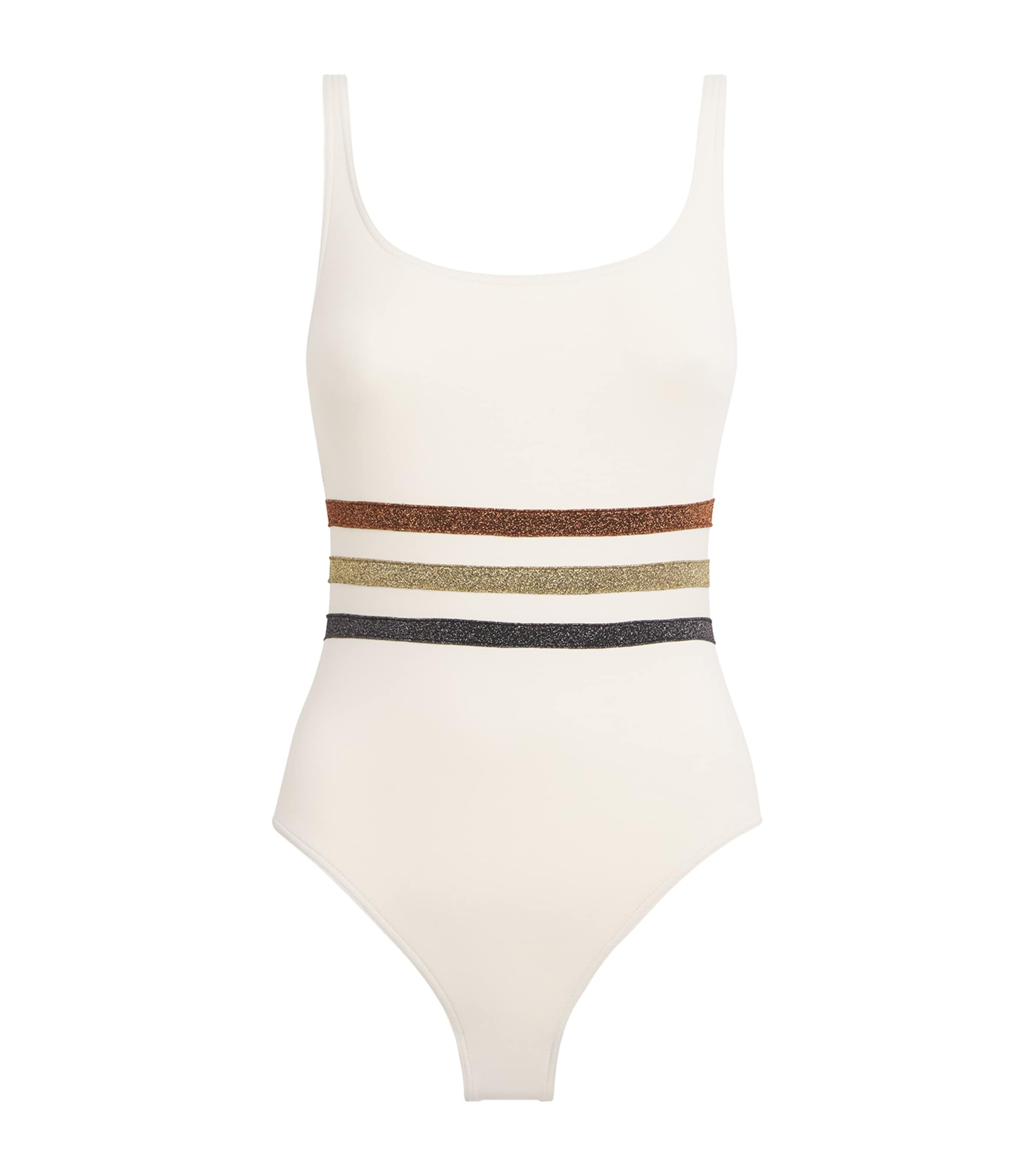 Lurex Stripe Swimsuit