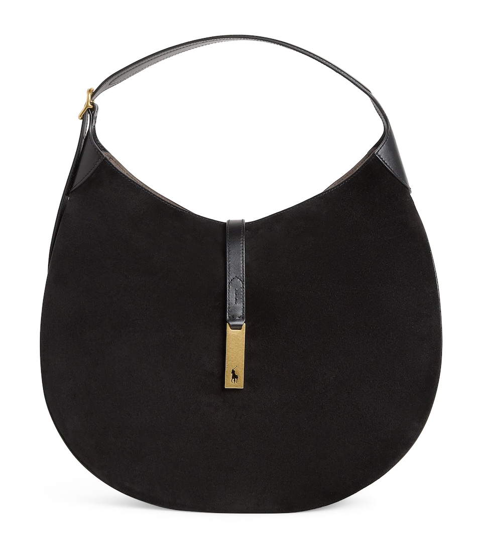 Medium Suede ID Shoulder Bag