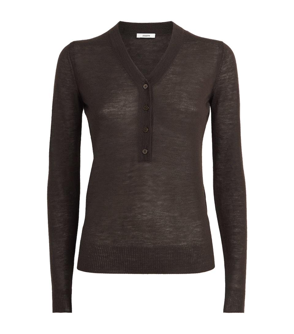 Cashmere Cashair Gillies Henley Sweater