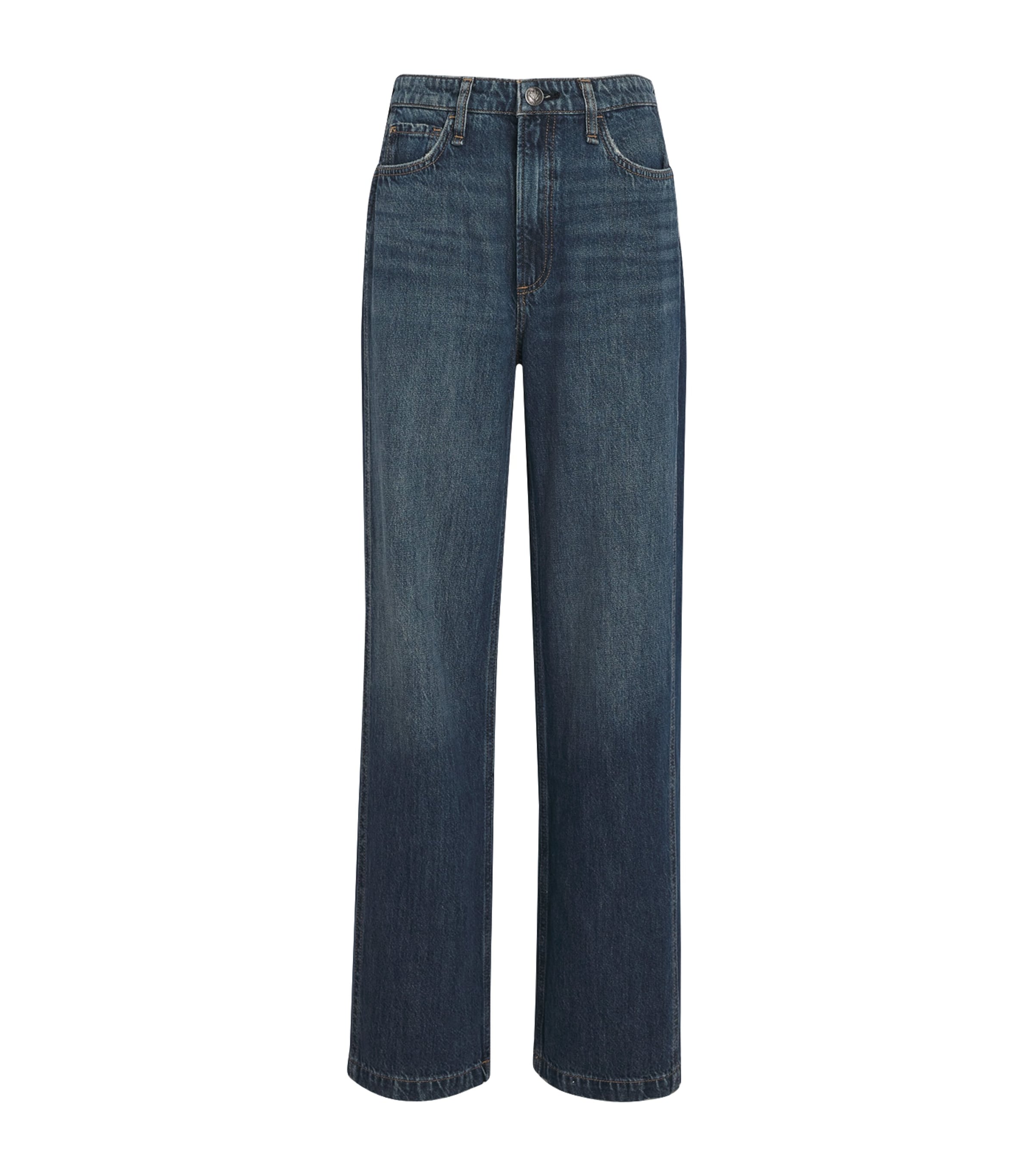 Logan Mid-Rise Wide-Leg Jeans