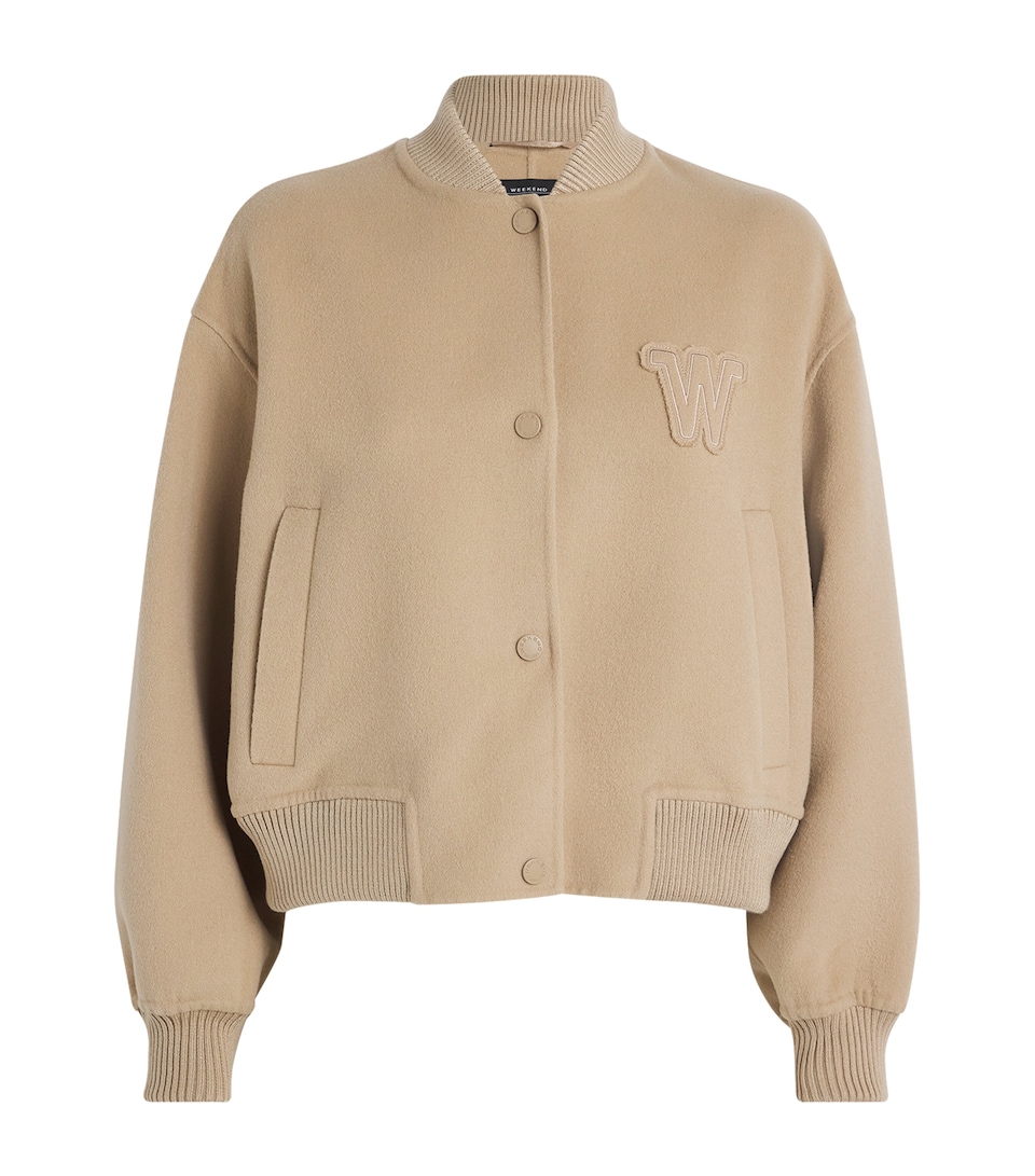 Wool-Blend Bomber Jacket