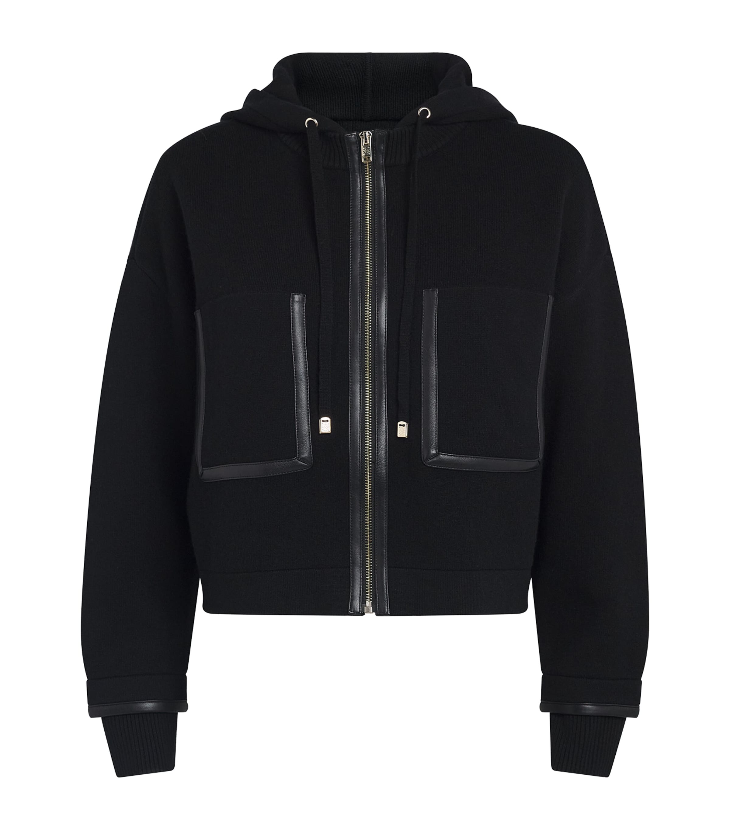 Sandro Paris Womens Zip-Up Cardigan Black