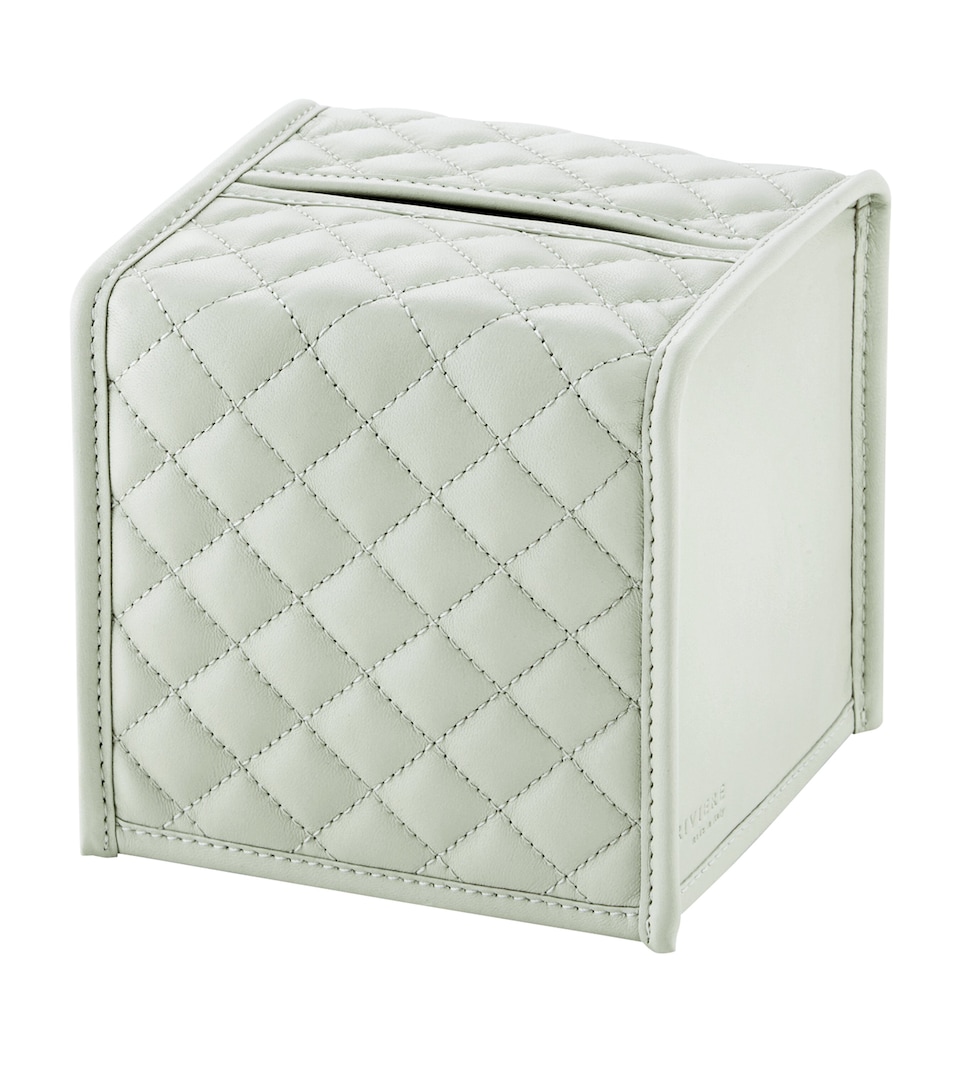 Leather Square Elba Diamonds Tissue Box