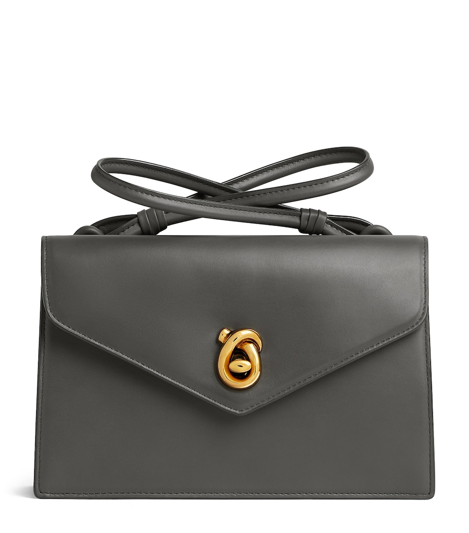 Leather Nodo Piano Top-Handle Bag