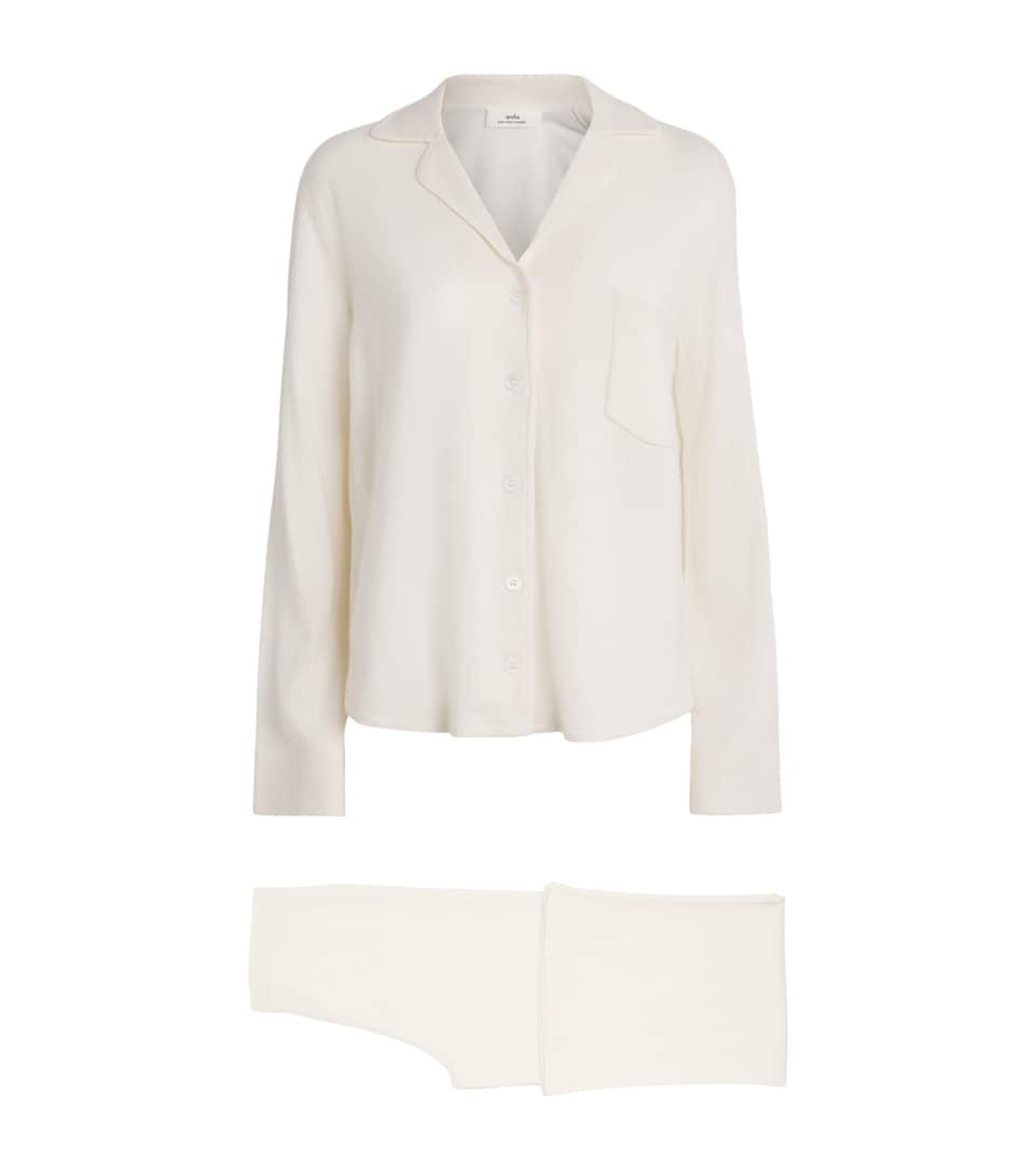 arch 4 Womens Cashmere Spring Gardens Pyjama Set Ivory