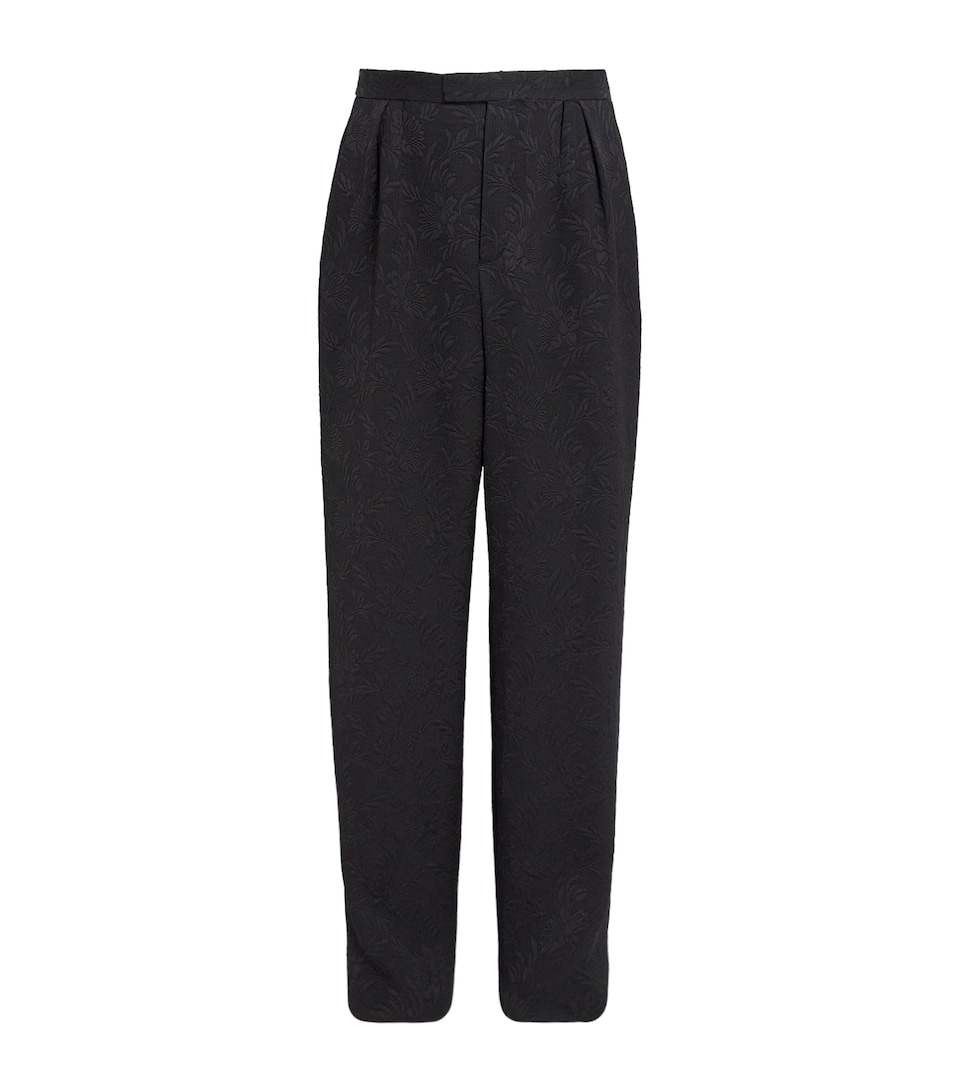 Floral Jacquard Trousers