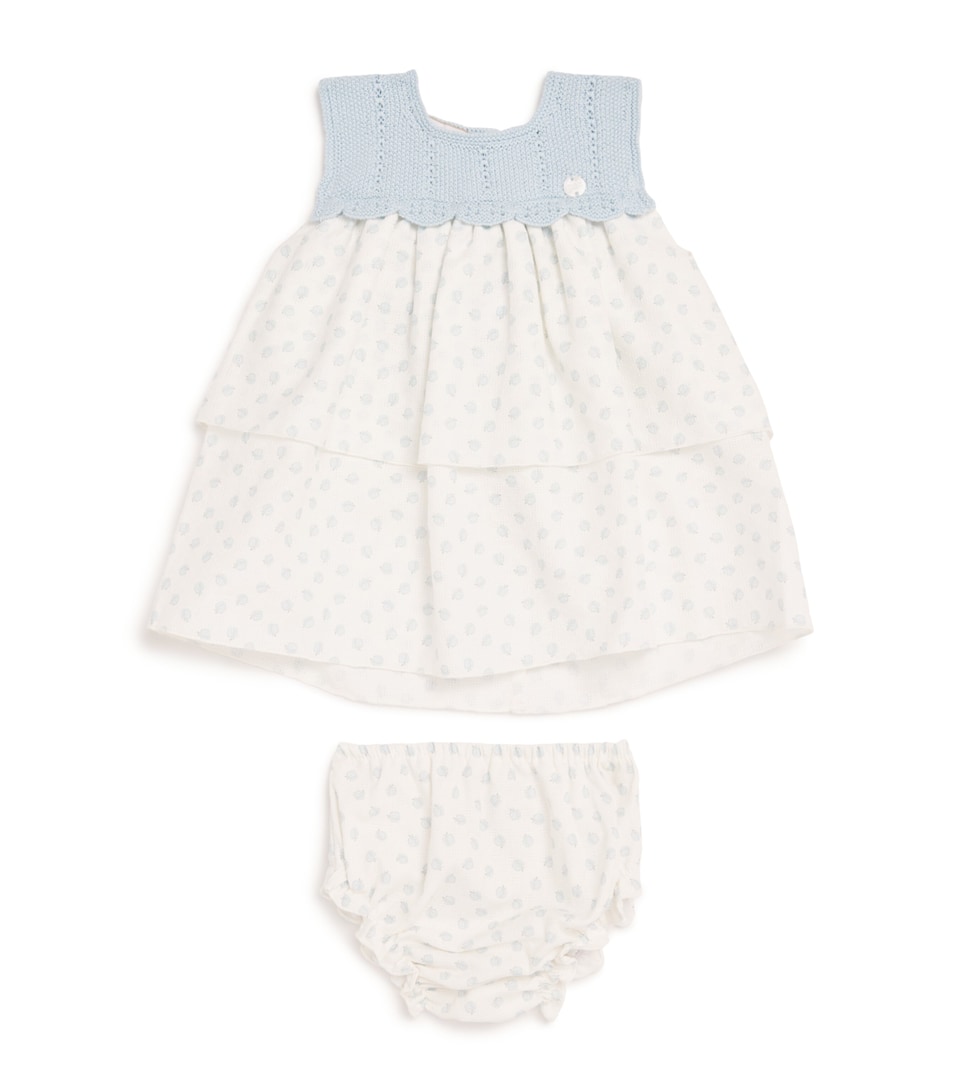 Cotton Knitted Dress and Bloomers Set (1-24 Months)