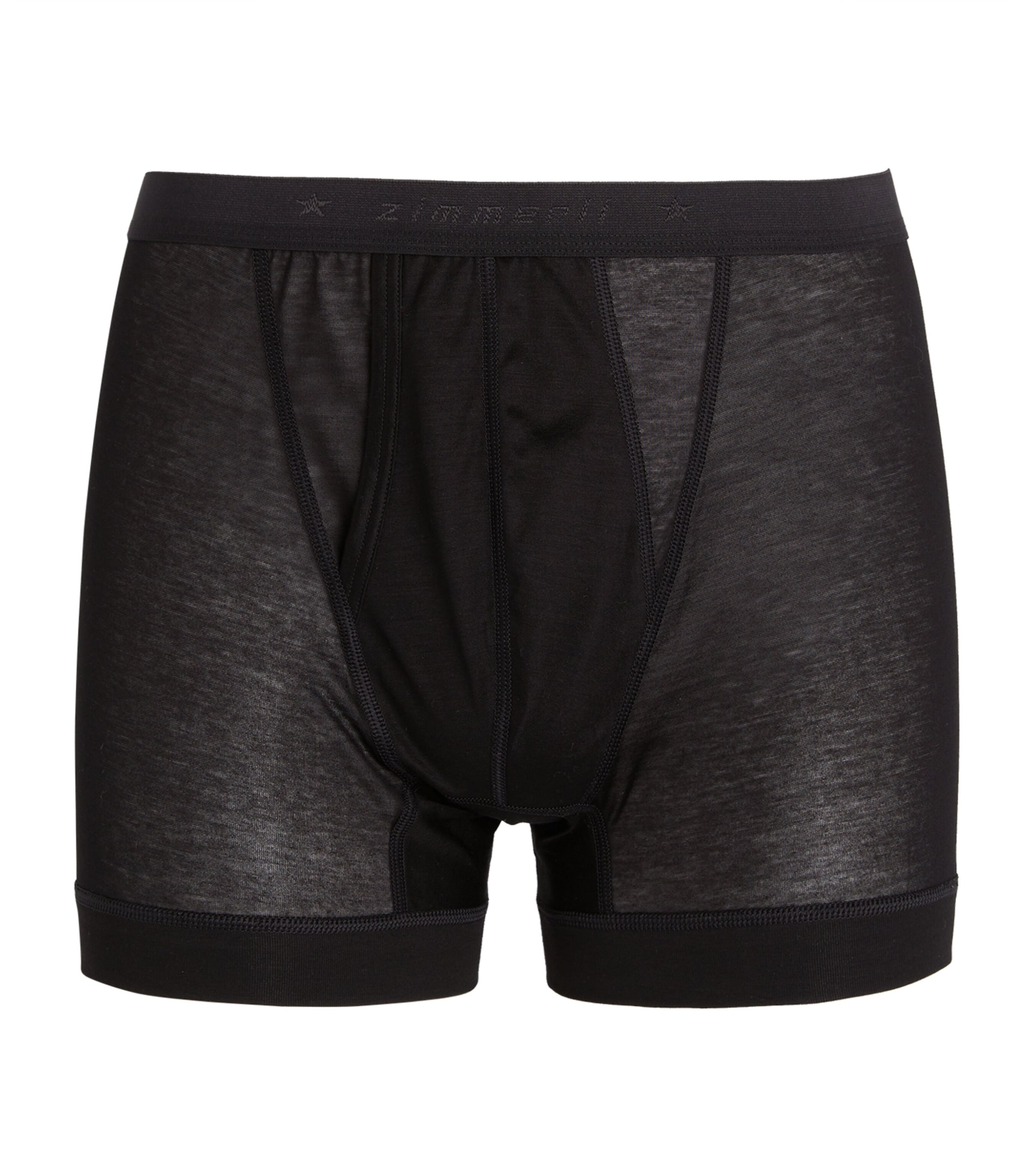Zimmerli Mens Cotton 252 Royal Classic Boxer Briefs Black