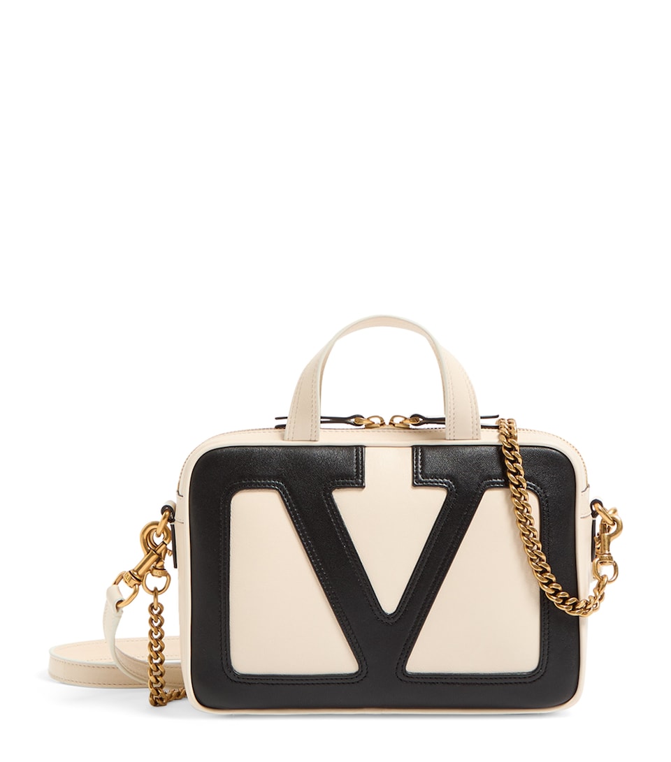 Valentino Garavani Small Leather Viva Superstar Duffle Bag