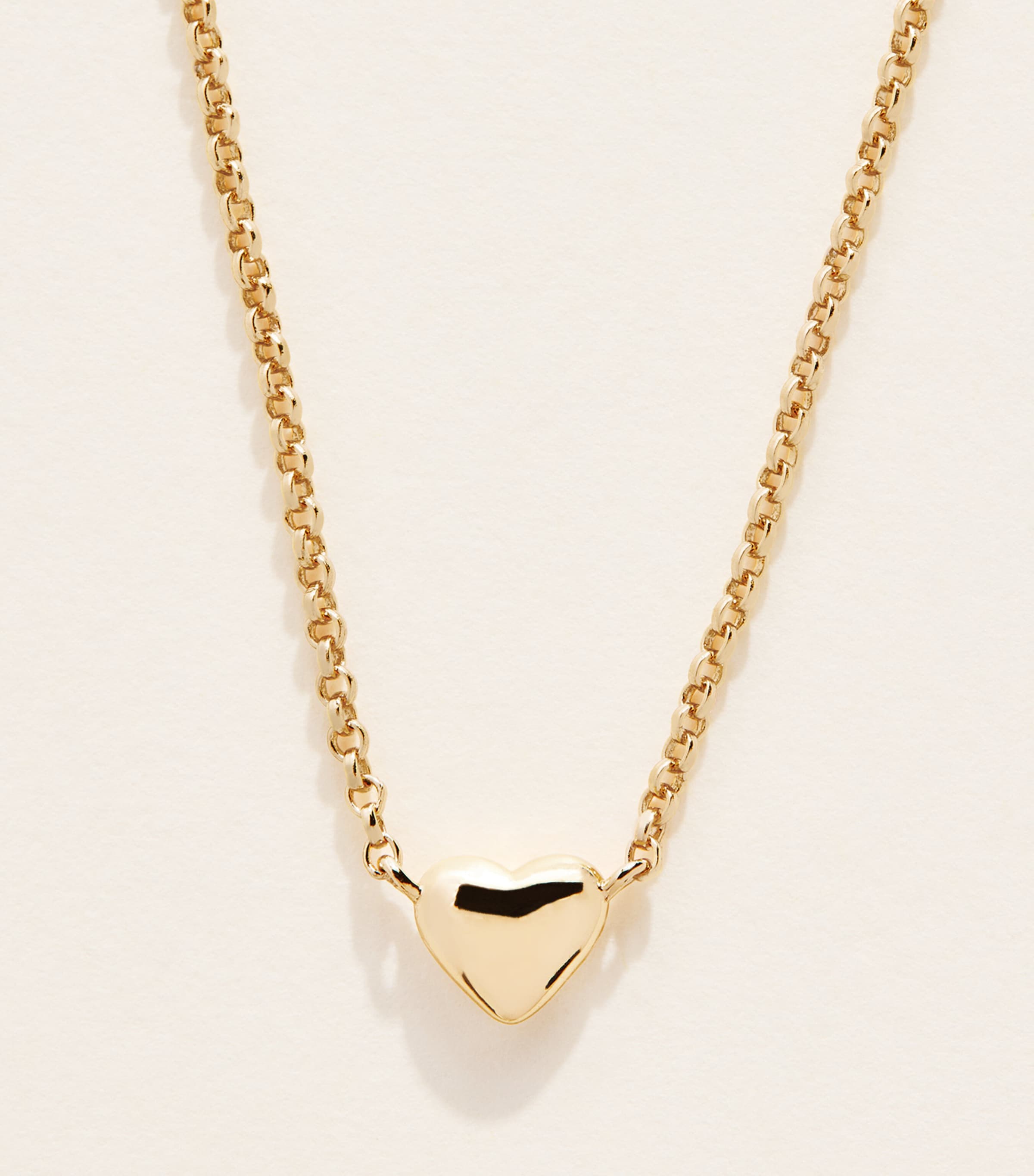 Astrid & Miyu Gold-Plated Sterling Silver Heart Necklace Gold