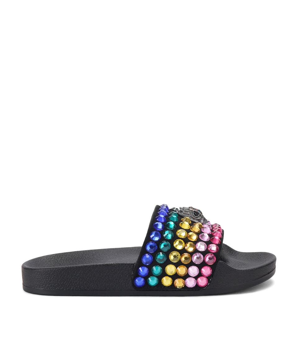 Kurt Geiger London Mini Meena Eagle Slides Black/comb