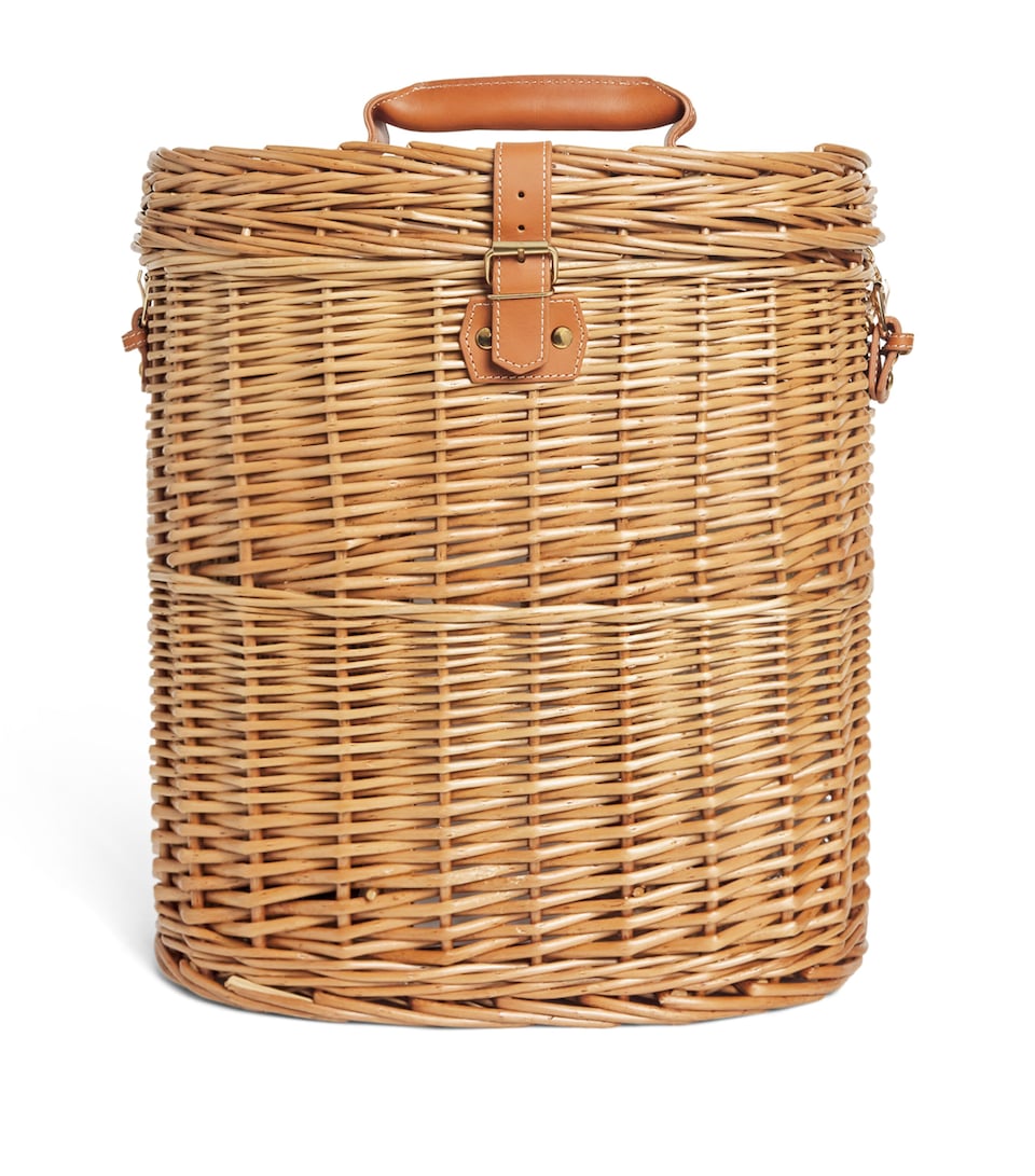 Harrods Fitted Champagne Hamper Brown