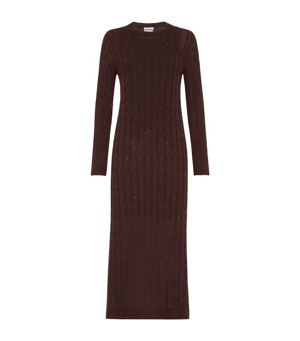 Cable-Knit Maxi Dress