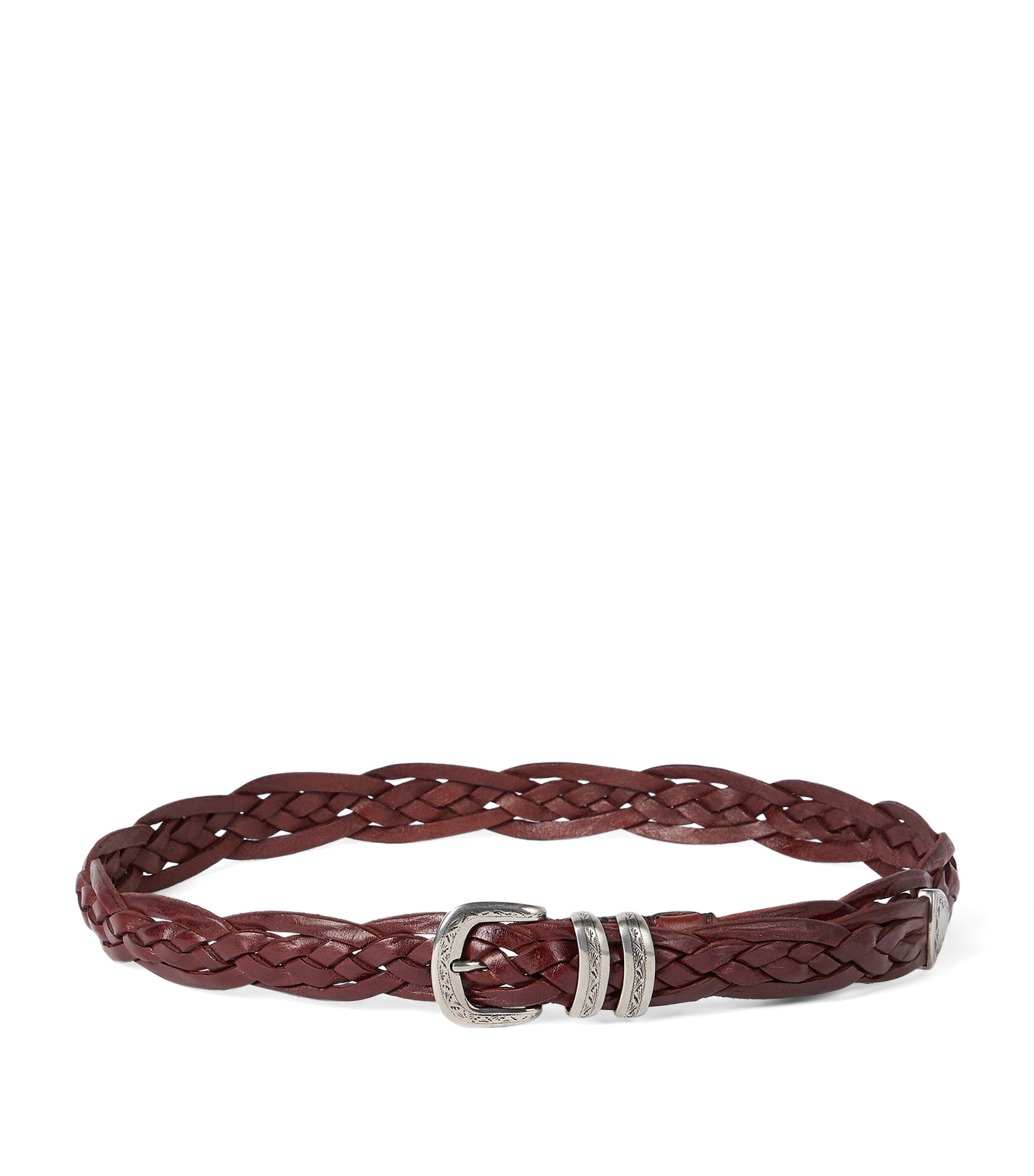 Brunello Cucinelli Leather Woven Belt