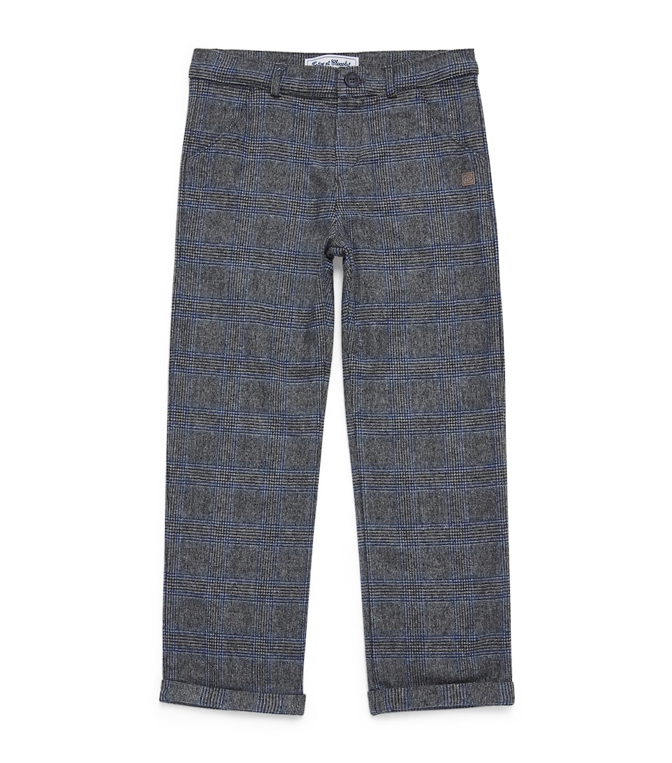 Wool-Blend Check Trousers (5-12 Years)